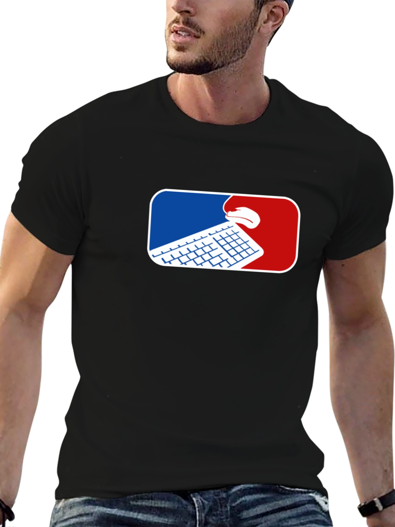 Gamer T-Shirt - Keyboard and Mouse Graphic Tee