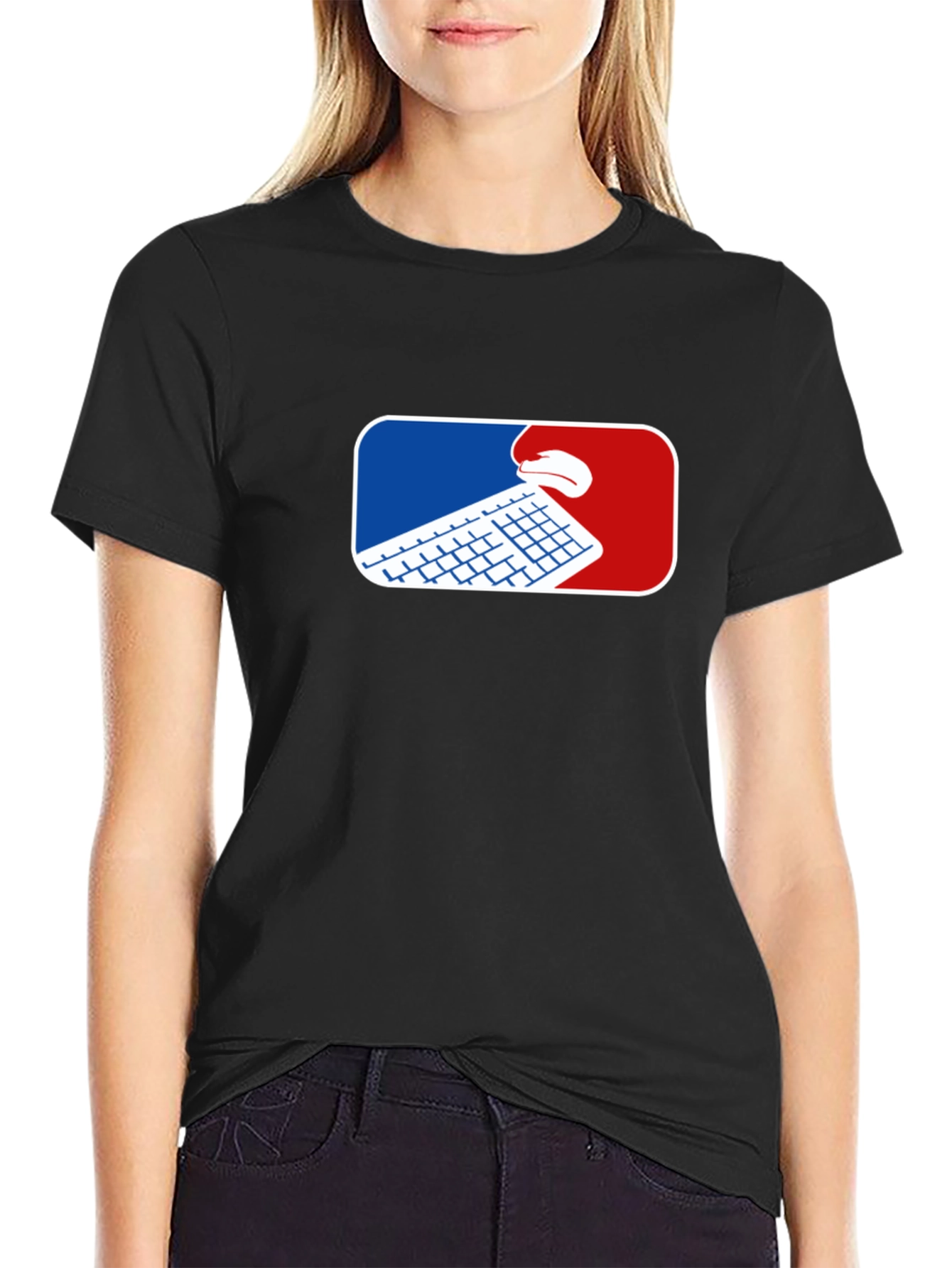 Gamer T-Shirt - Keyboard and Mouse Graphic Tee