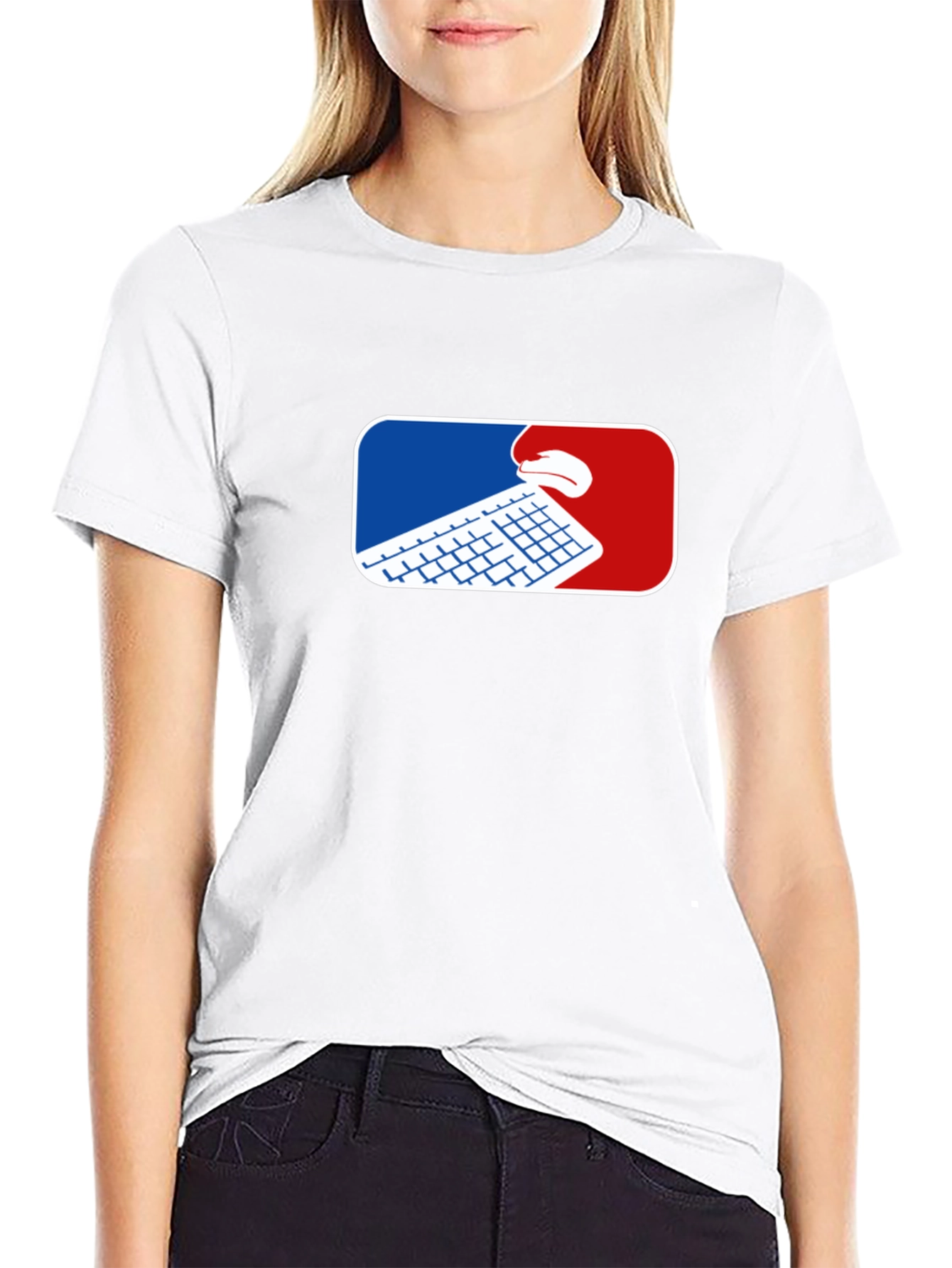 Gamer T-Shirt - Keyboard and Mouse Graphic Tee