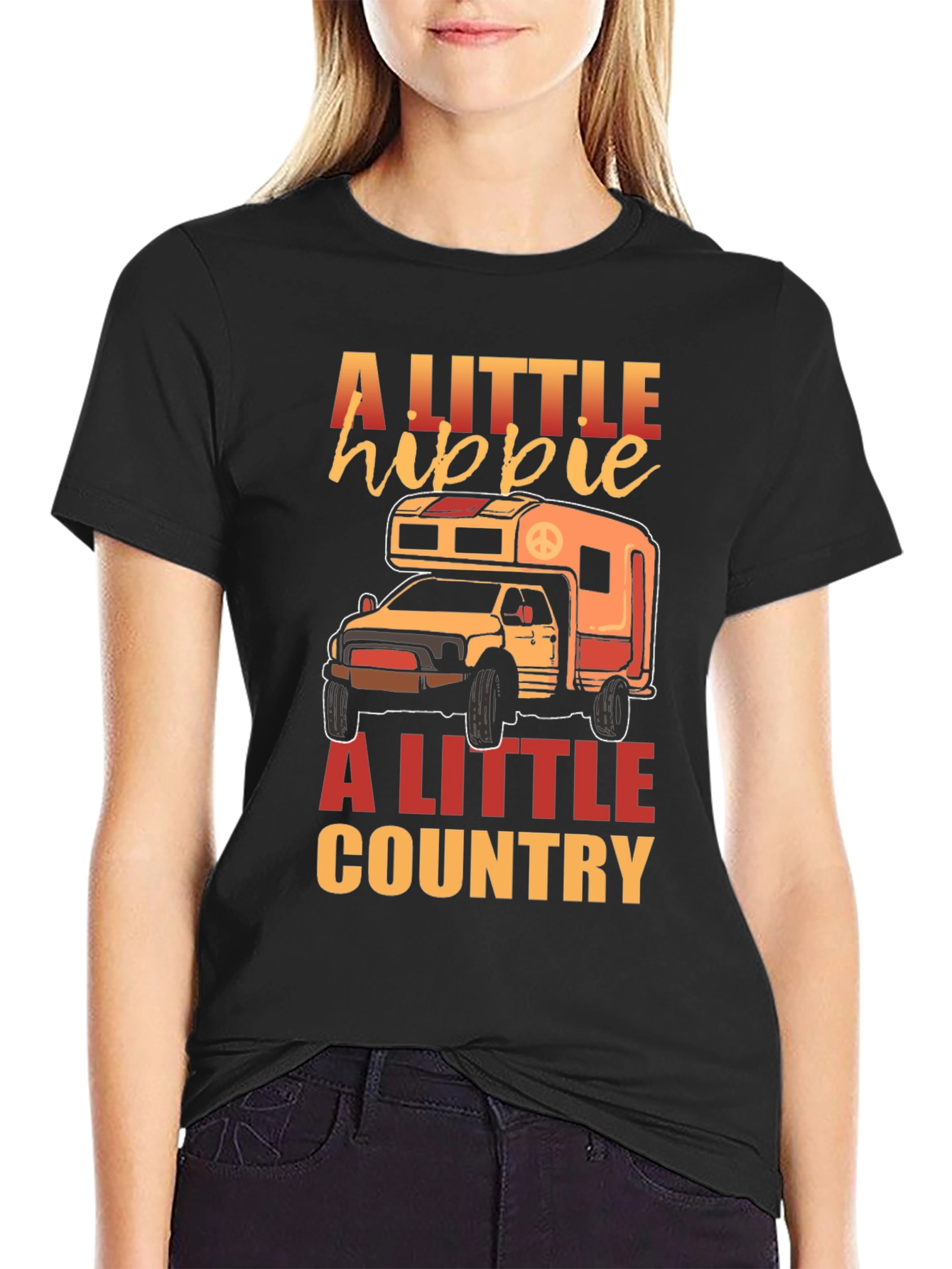 A Little Hippie A Little Country T-Shirt