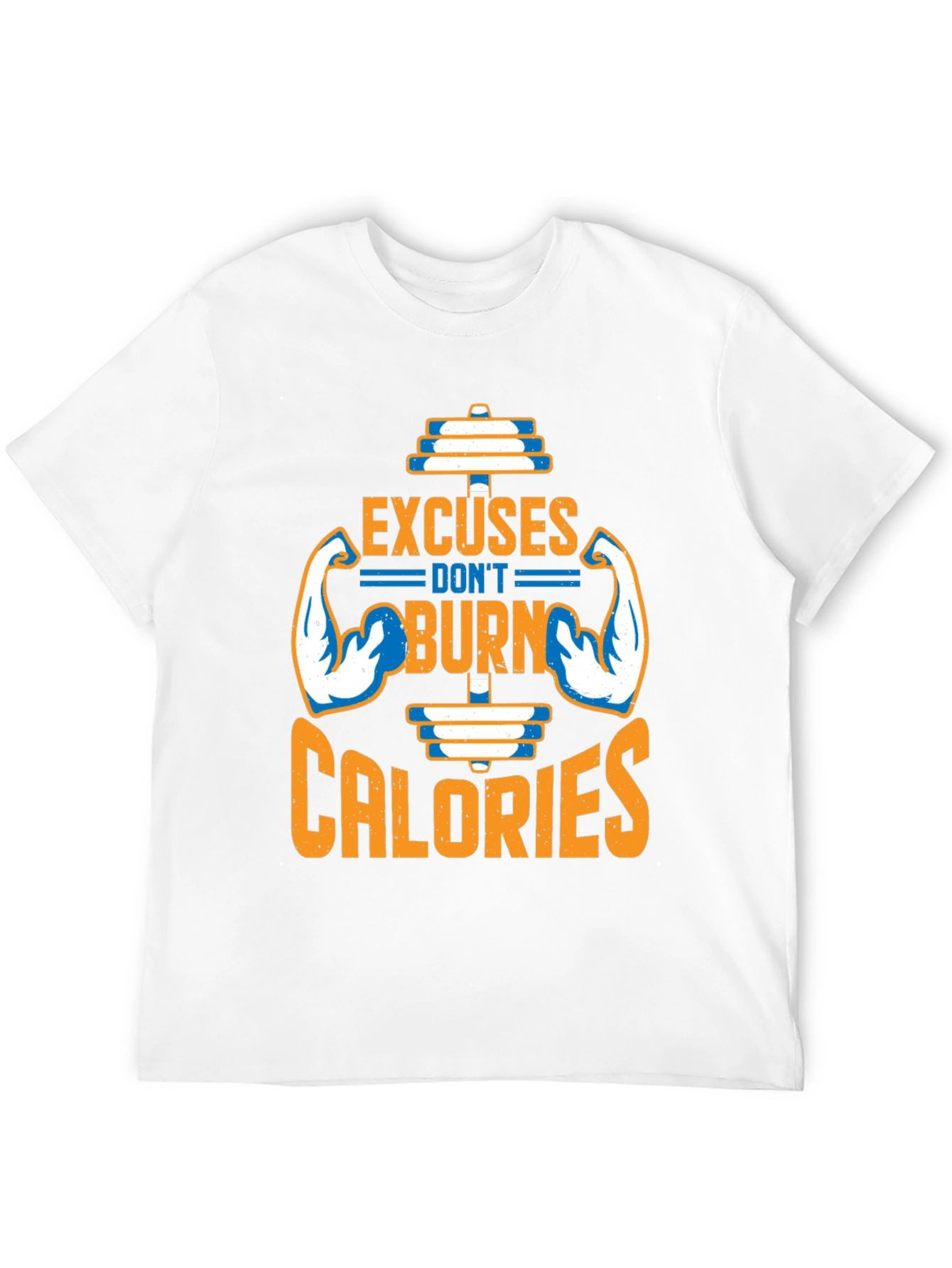 Excuses Dont Burn Calories Black T-Shirt Gym Fitness