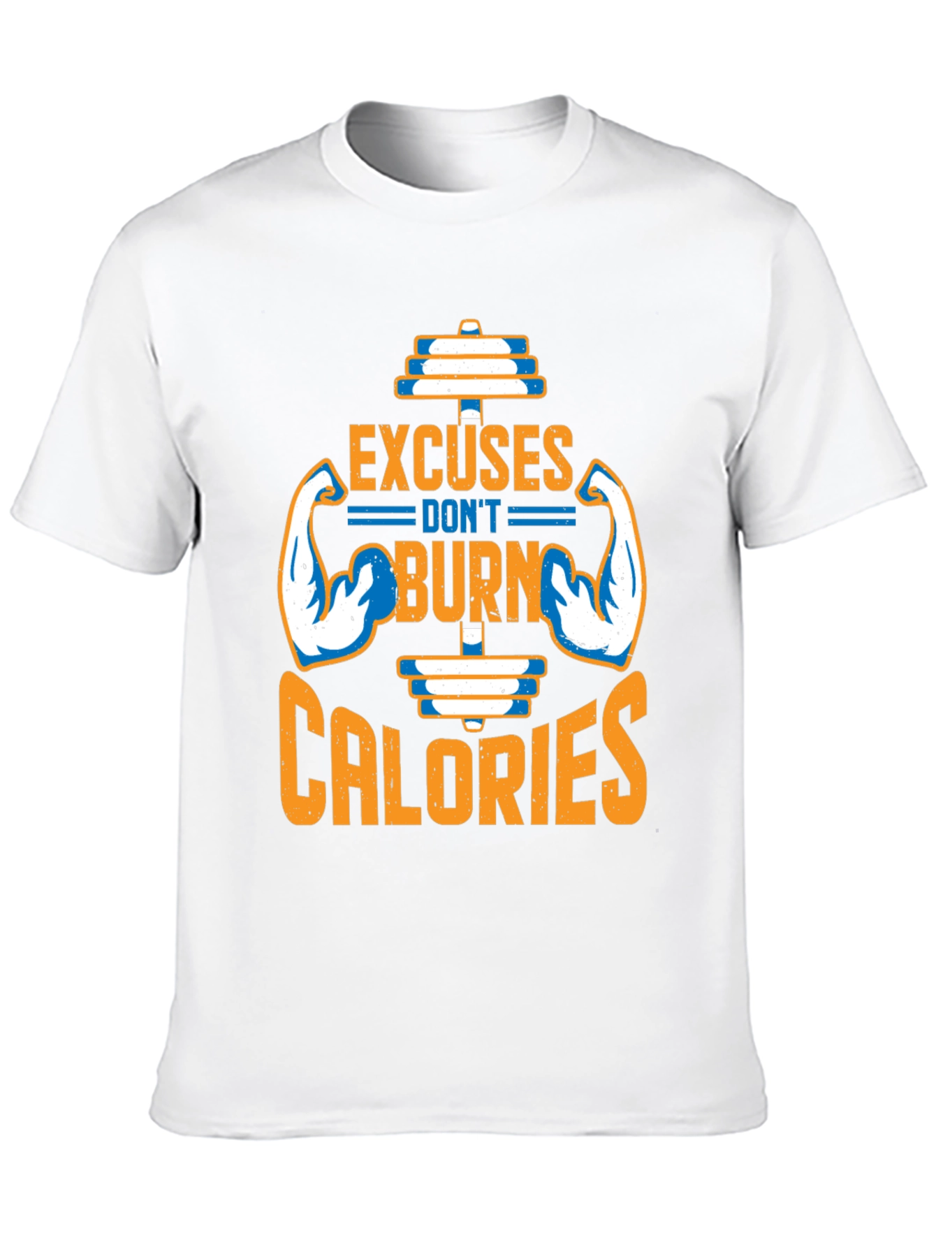 Excuses Dont Burn Calories Black T-Shirt Gym Fitness