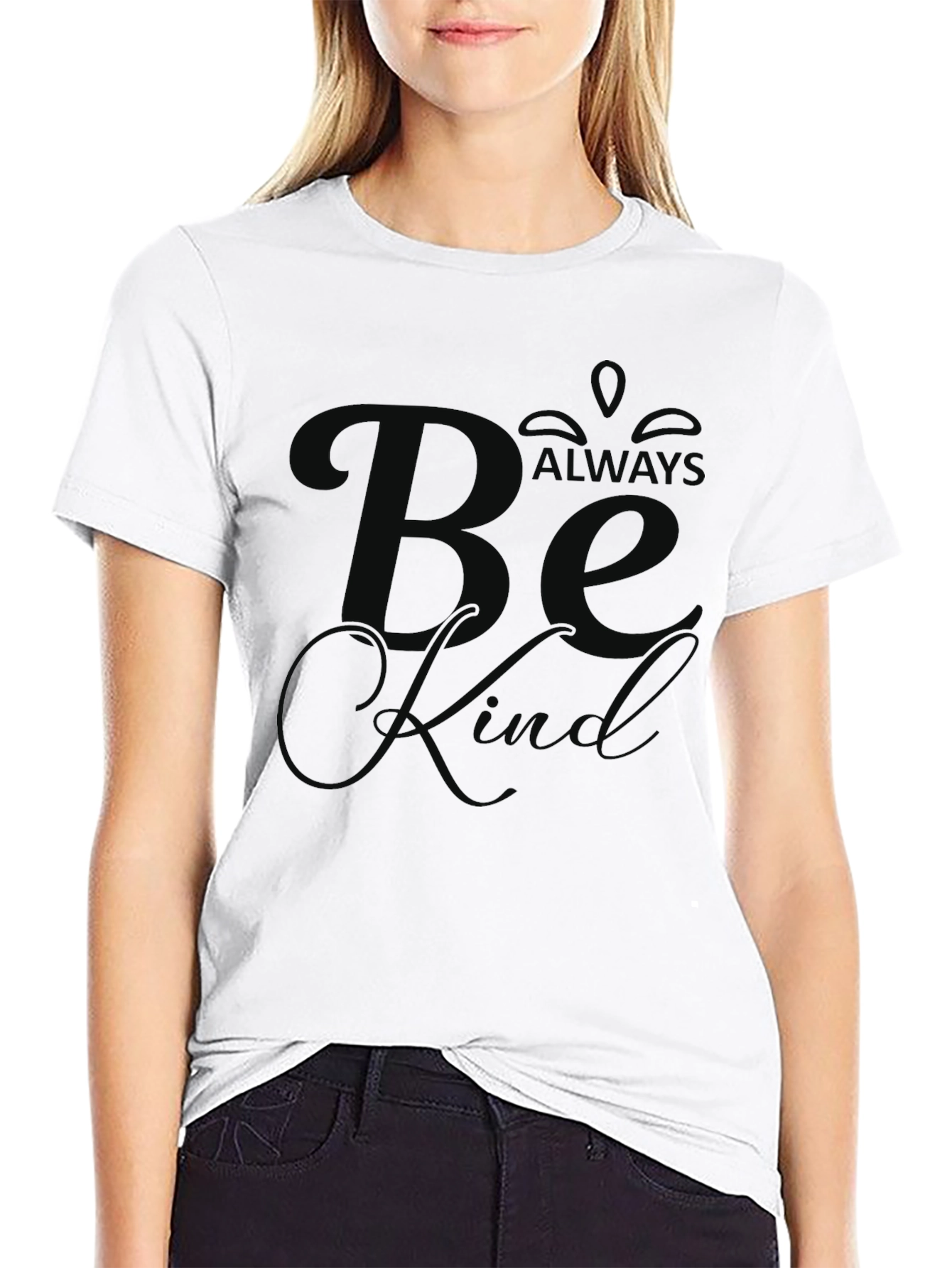 Always Be Kind Black Graphic Tee