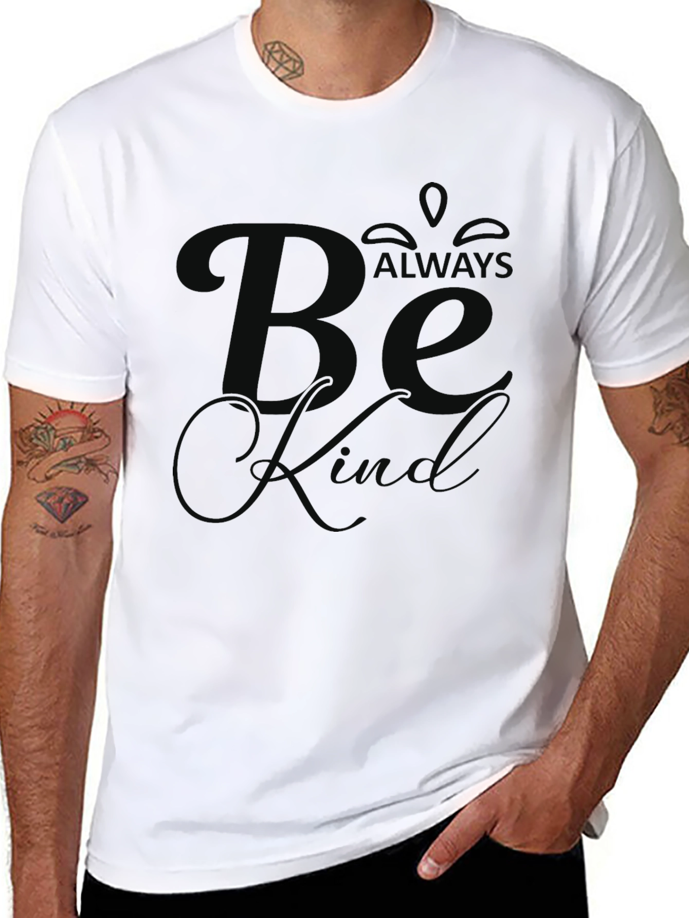 Always Be Kind Black Graphic Tee