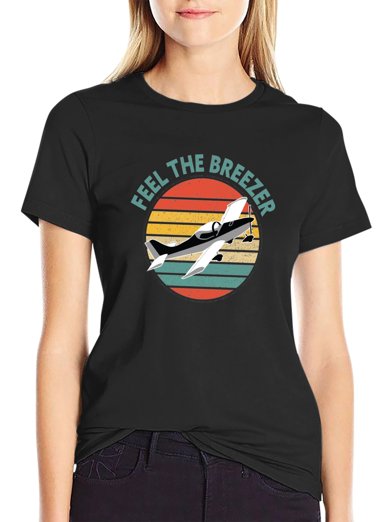 Feel the Breezer Airplane Graphic Tee