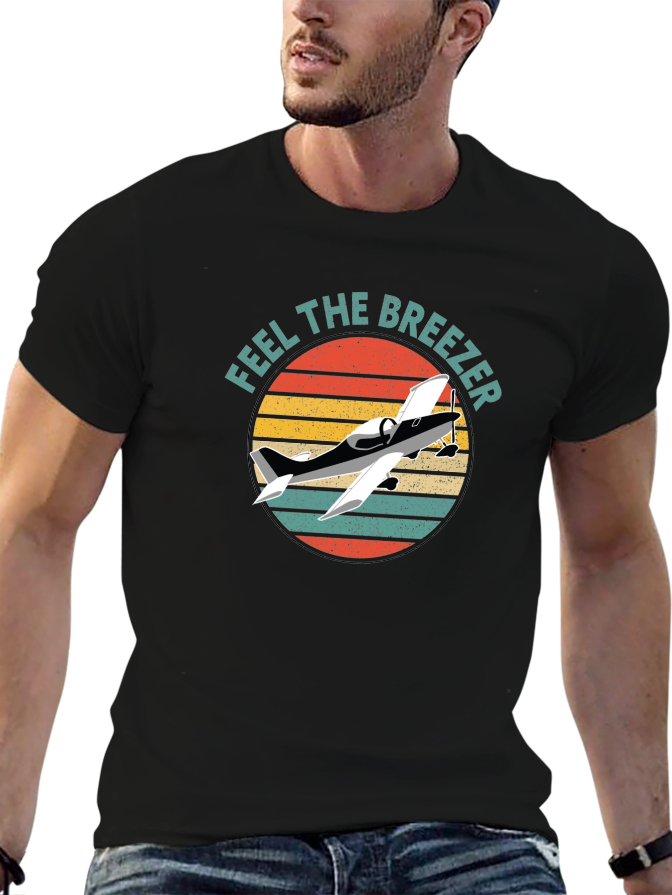 Feel the Breezer Airplane Graphic Tee
