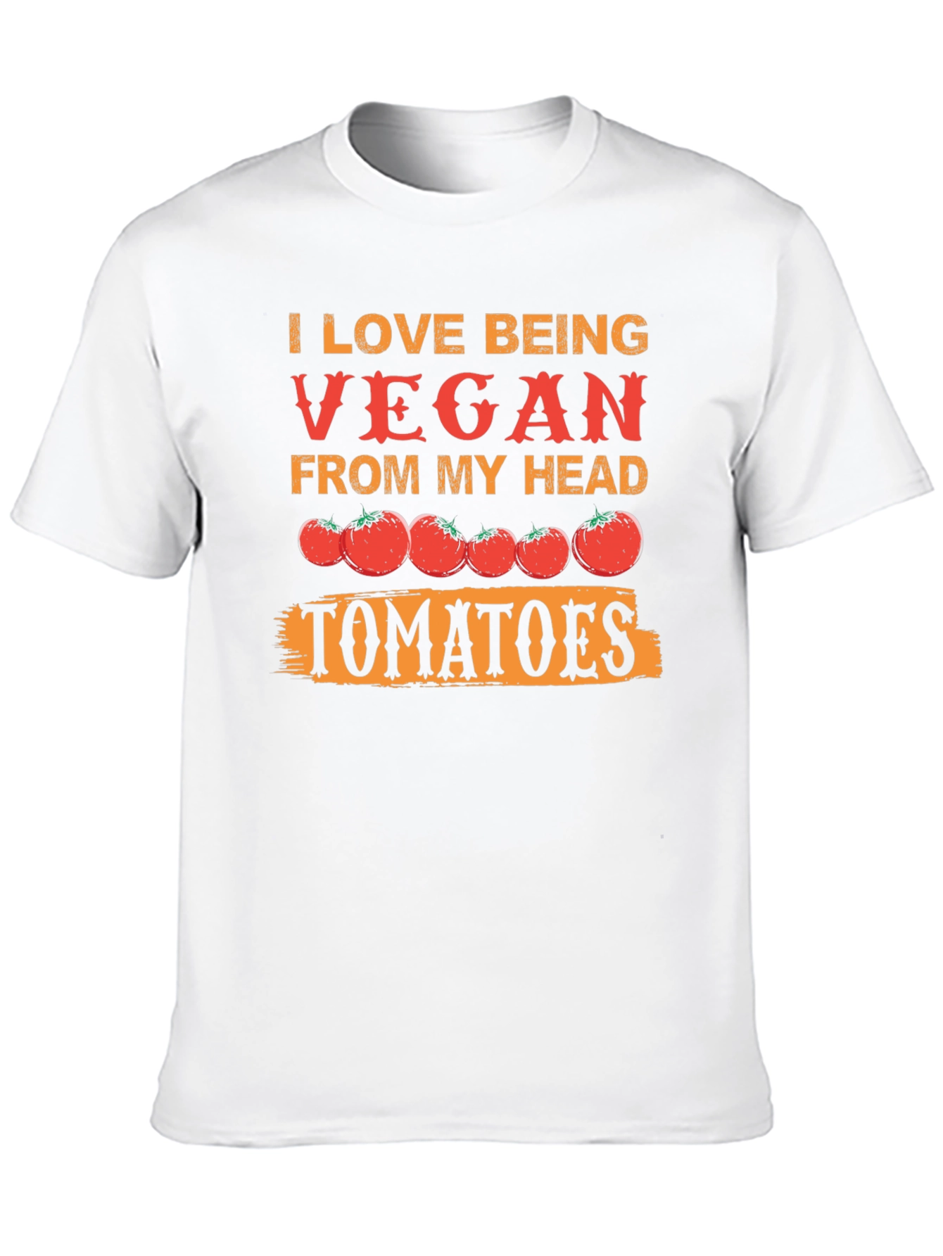 Vegan Tomato Graphic Tee - From My Head Tomatoes!