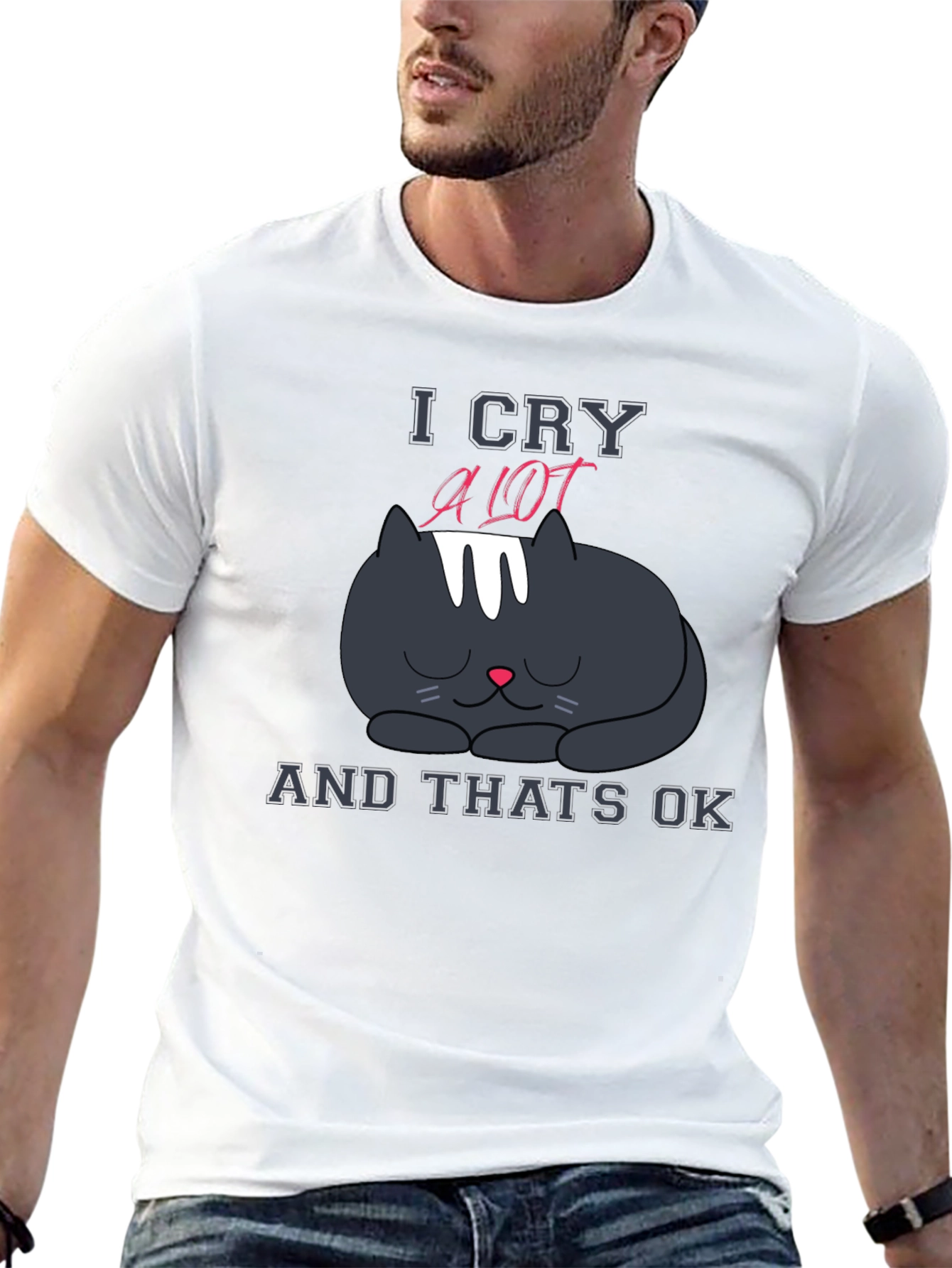 I Cry A Lot Cat T-Shirt