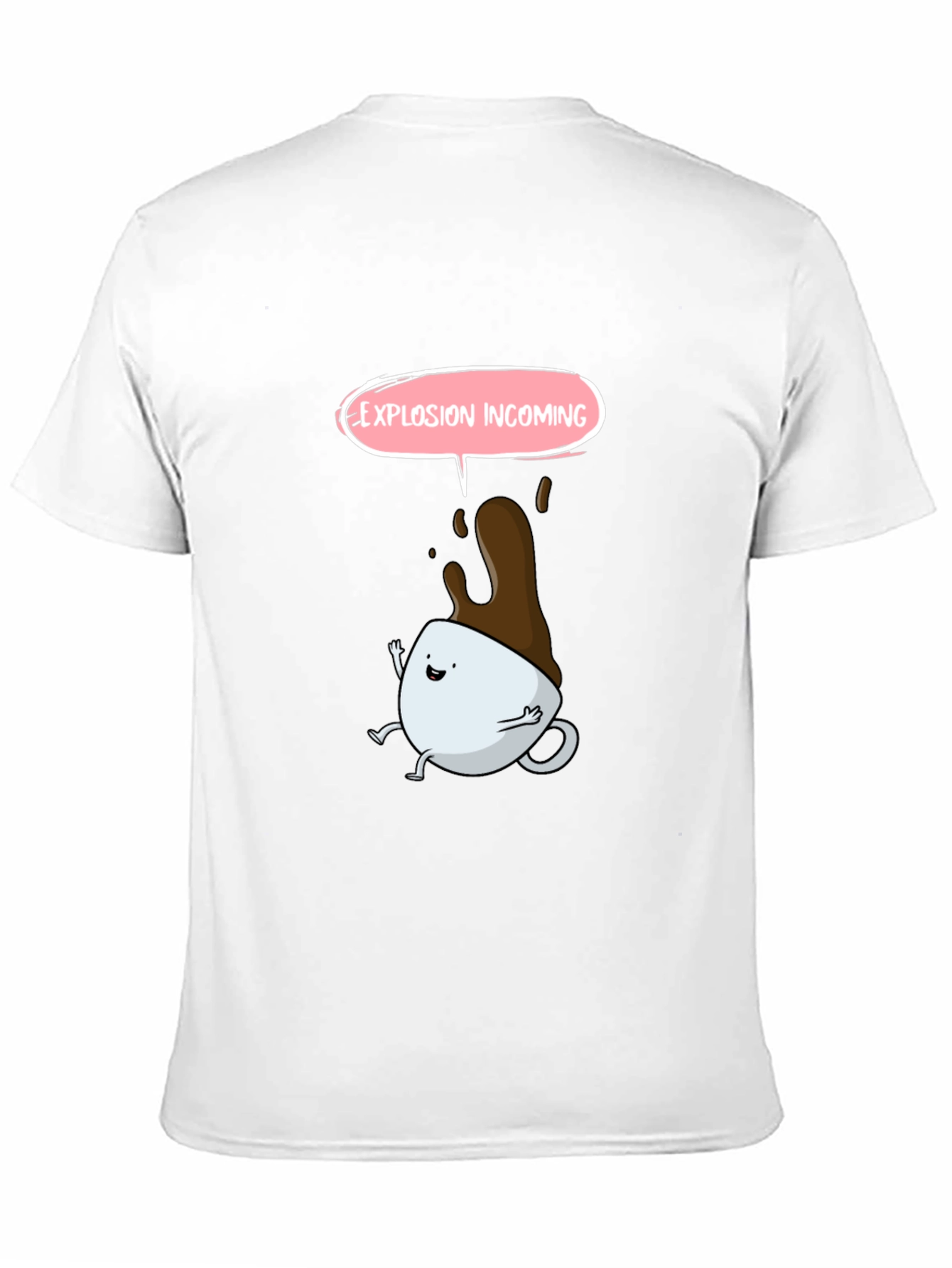 Explosion Incoming Cartoon Coffee T-Shirt