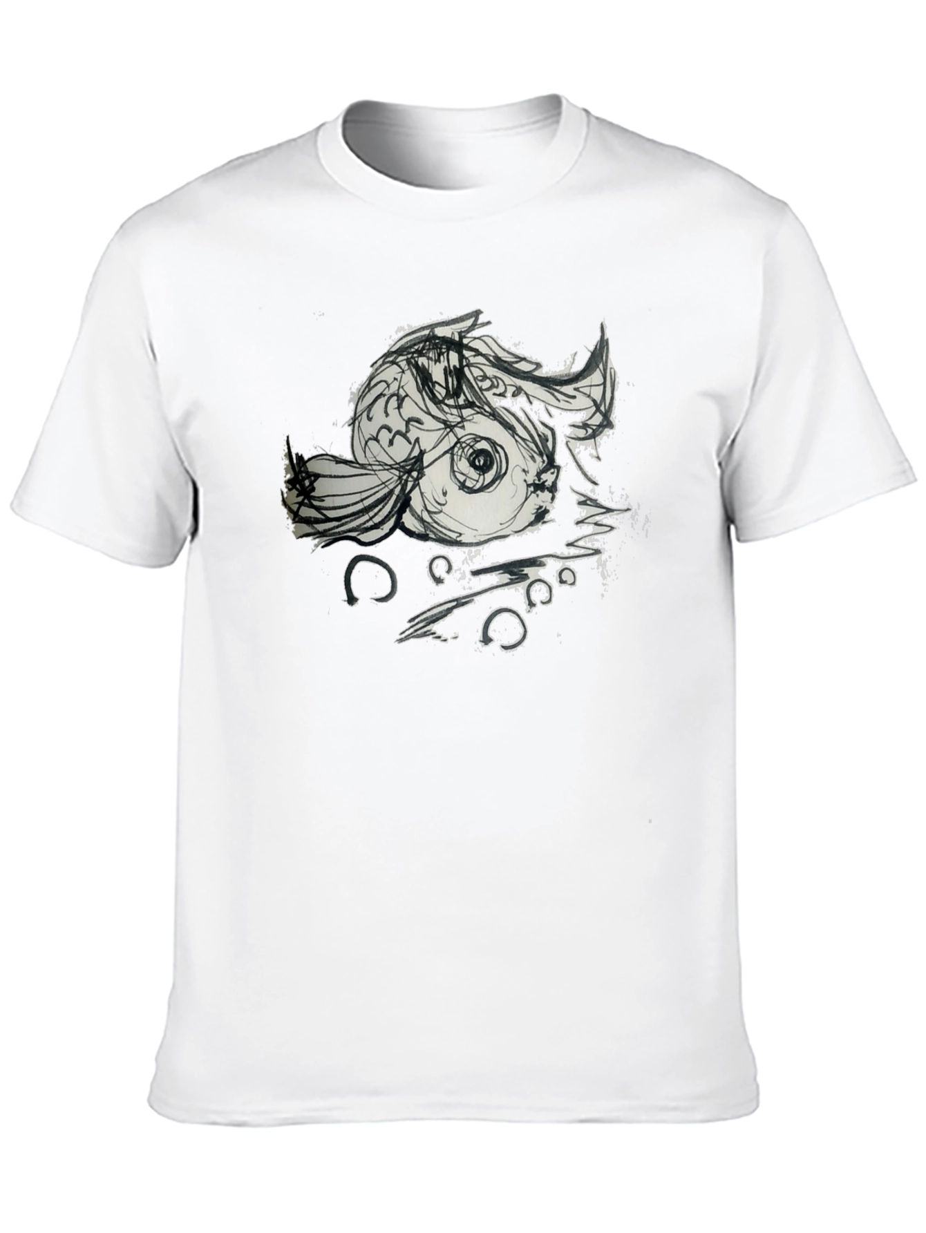 Koi Fish Graphic Tee - Unique Artistic Design
