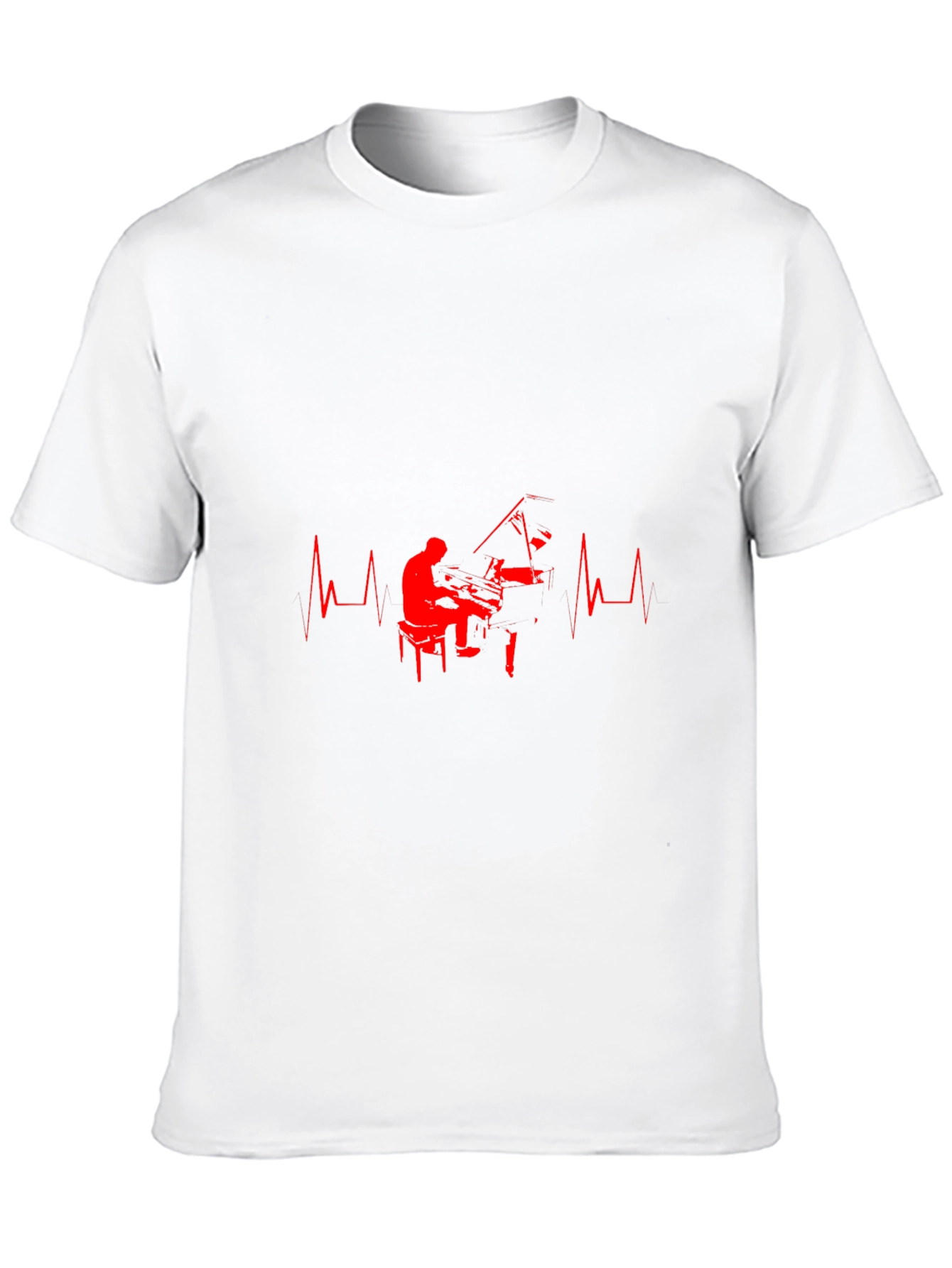 Piano Heartbeat Graphic Tee - Musicians Delight