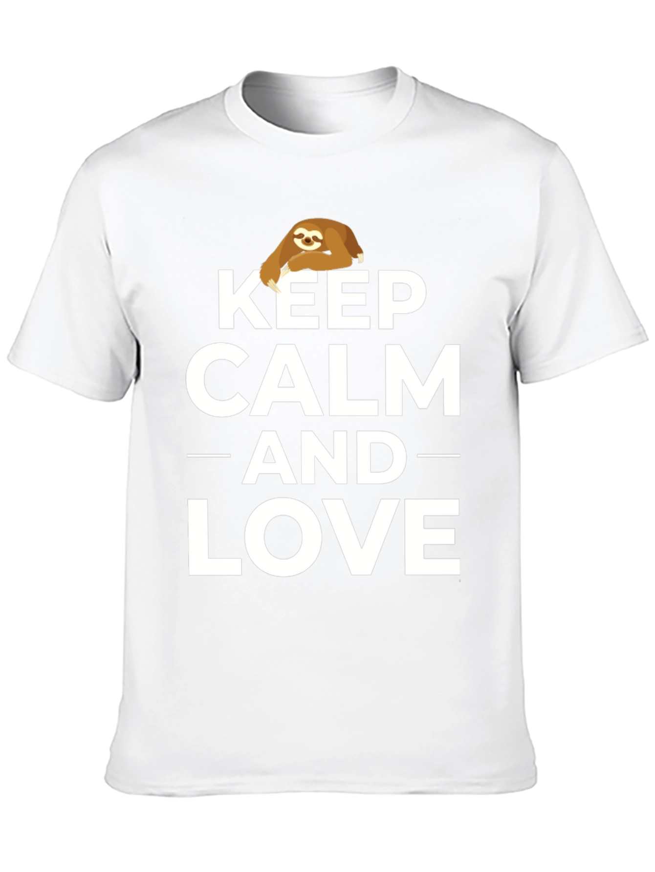 Keep Calm and Love Sloths Graphic Tee