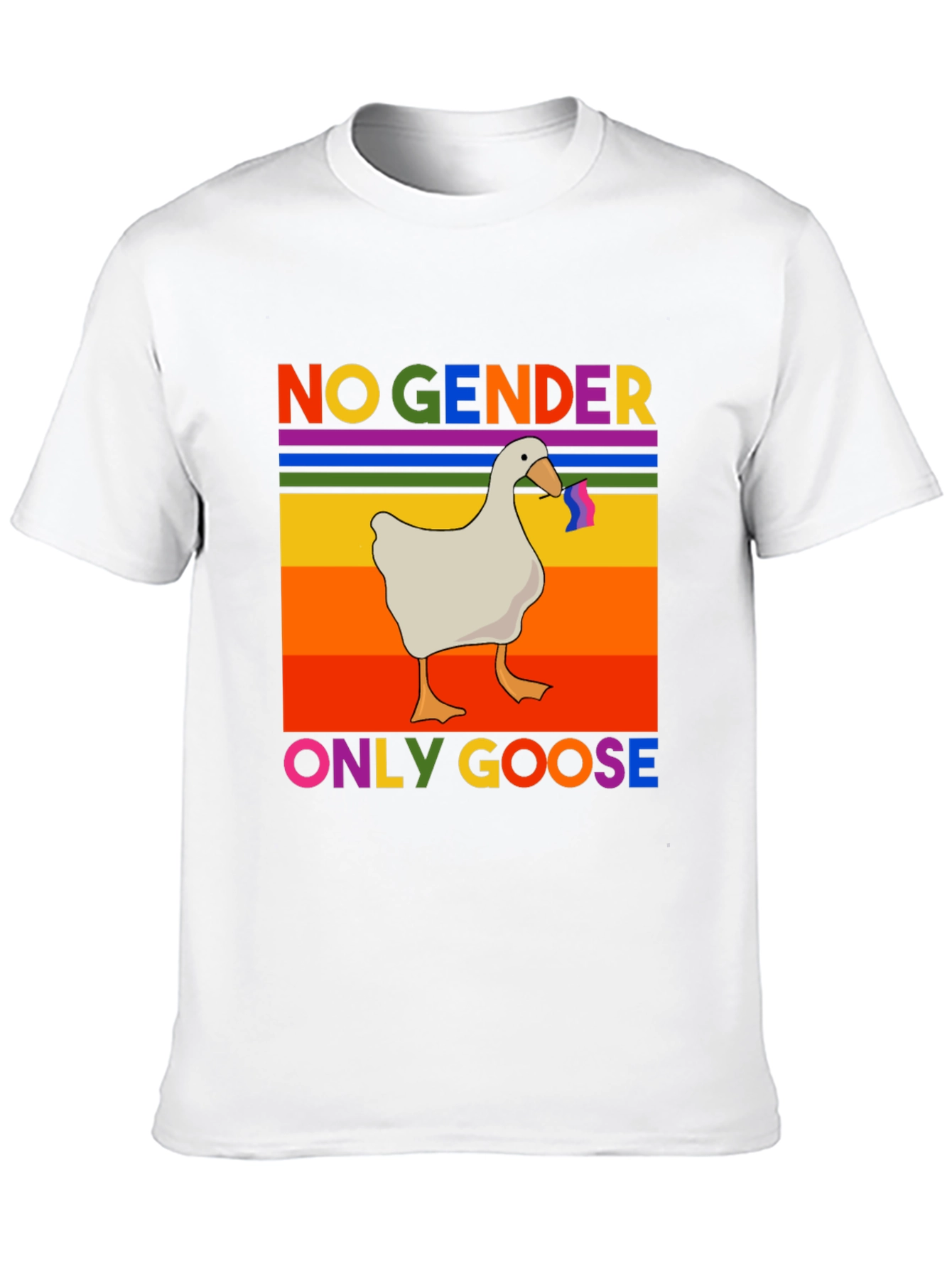 No Gender Only Goose LGBTQ Pride T-Shirt