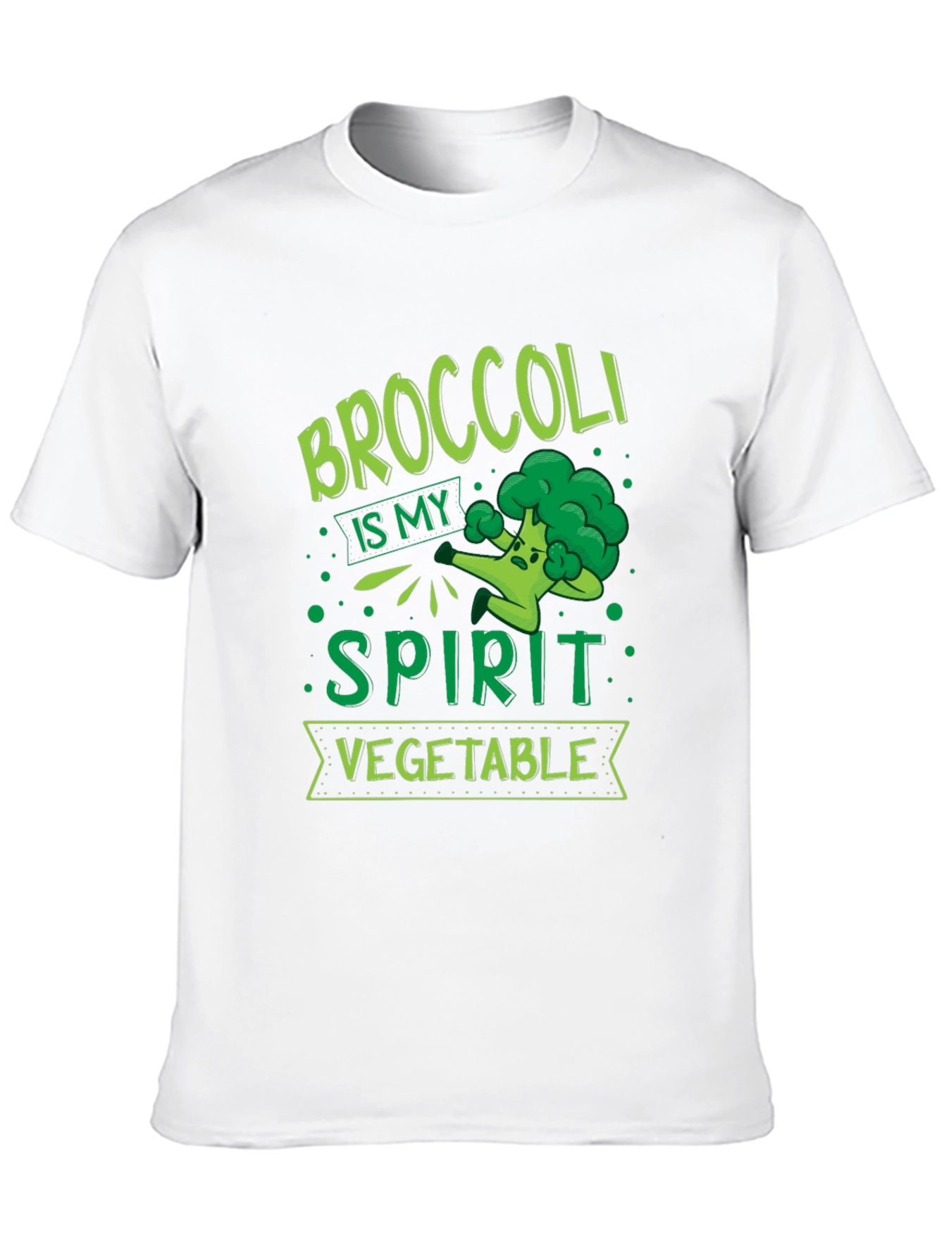 Broccoli is My Spirit Vegetable Graphic T-Shirt