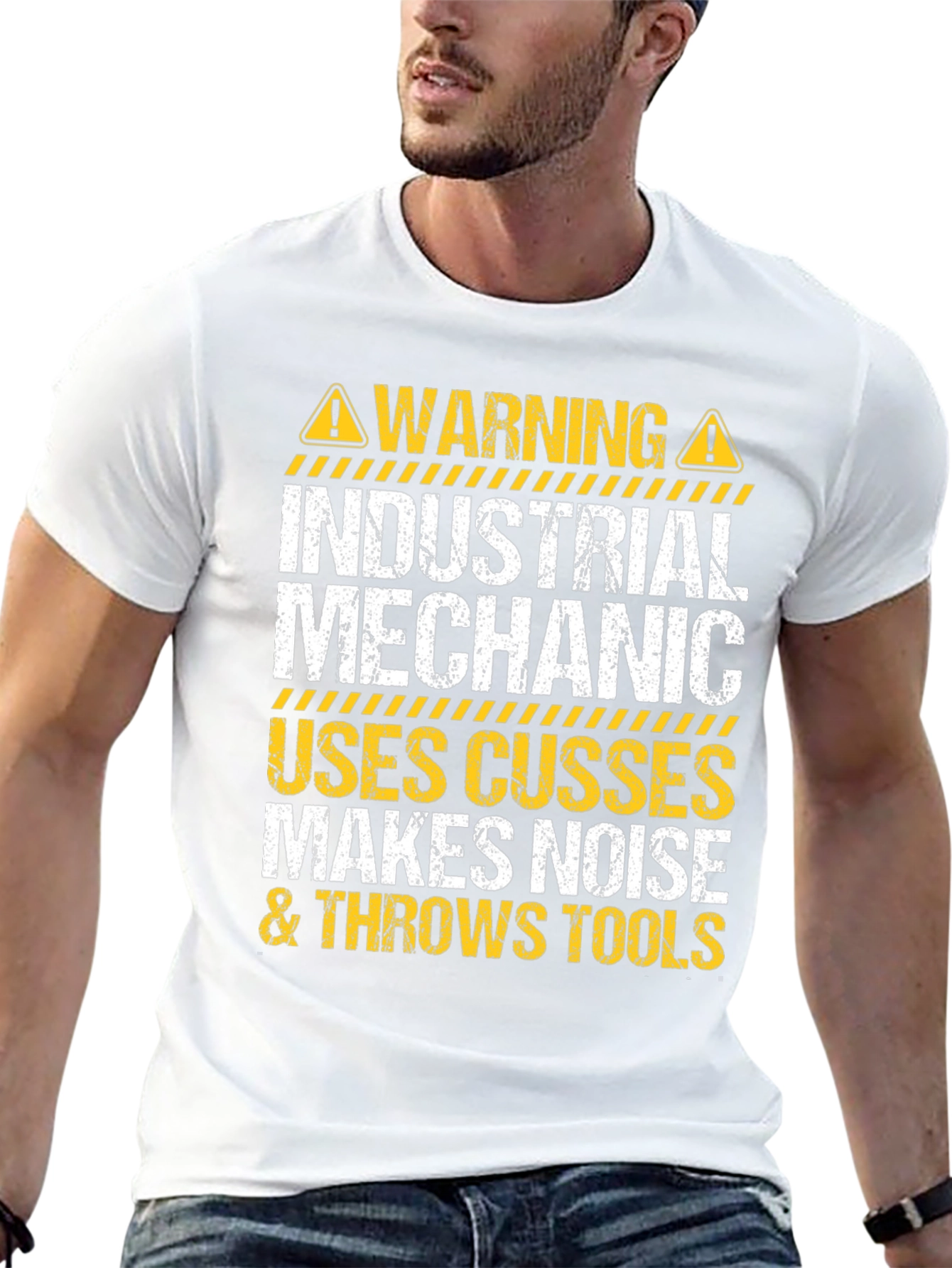 Industrial Mechanic Warning T-Shirt