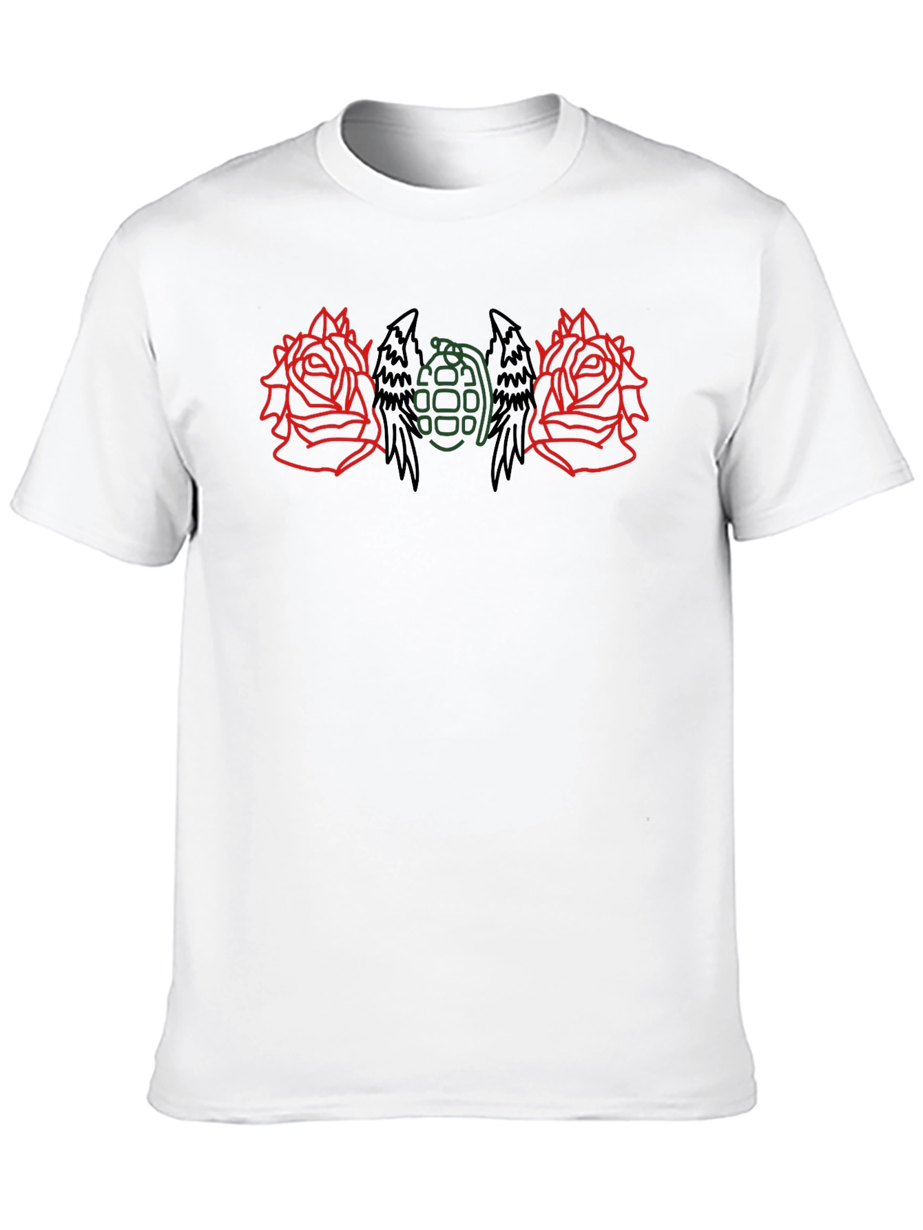 Rose & Grenade Graphic Tee