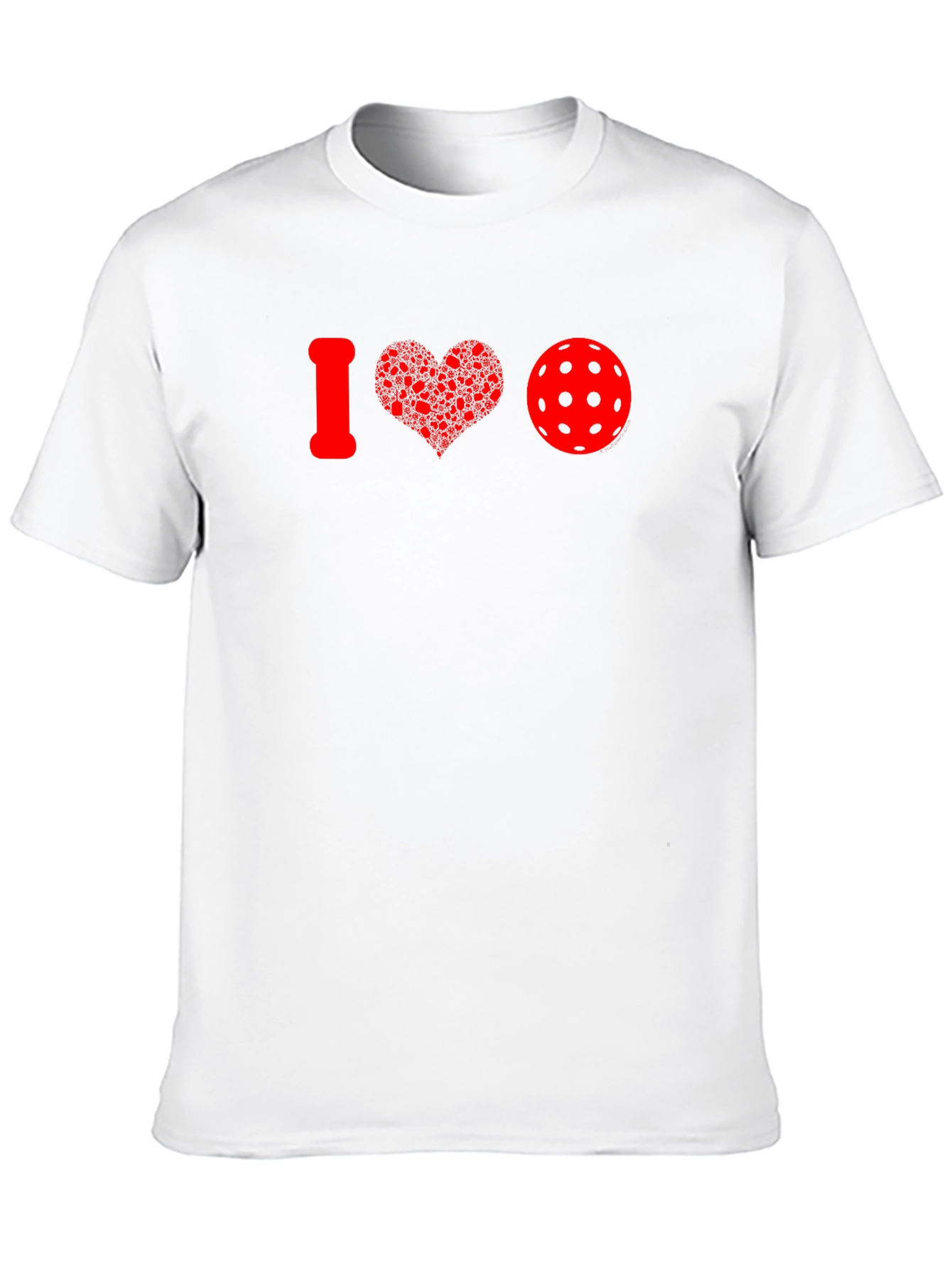 I Heart Pickleball T-Shirt - Red Graphic Tee