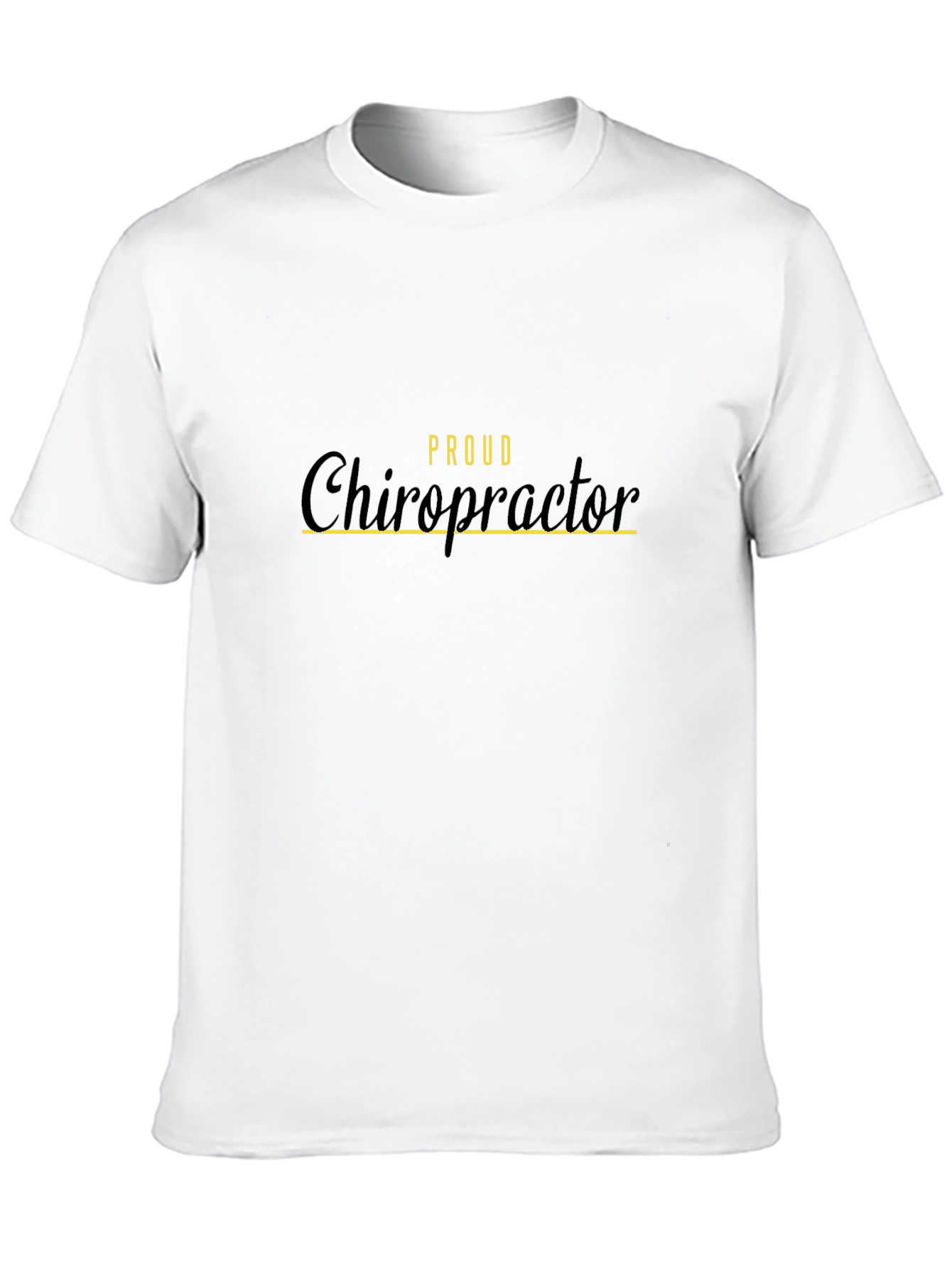Proud Chiropractor Black T-Shirt