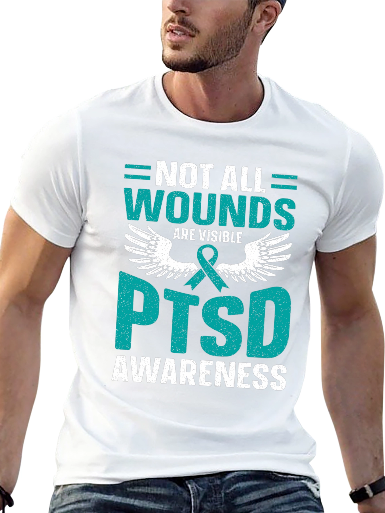 PTSD Awareness T-Shirt: Not All Wounds Are Visible