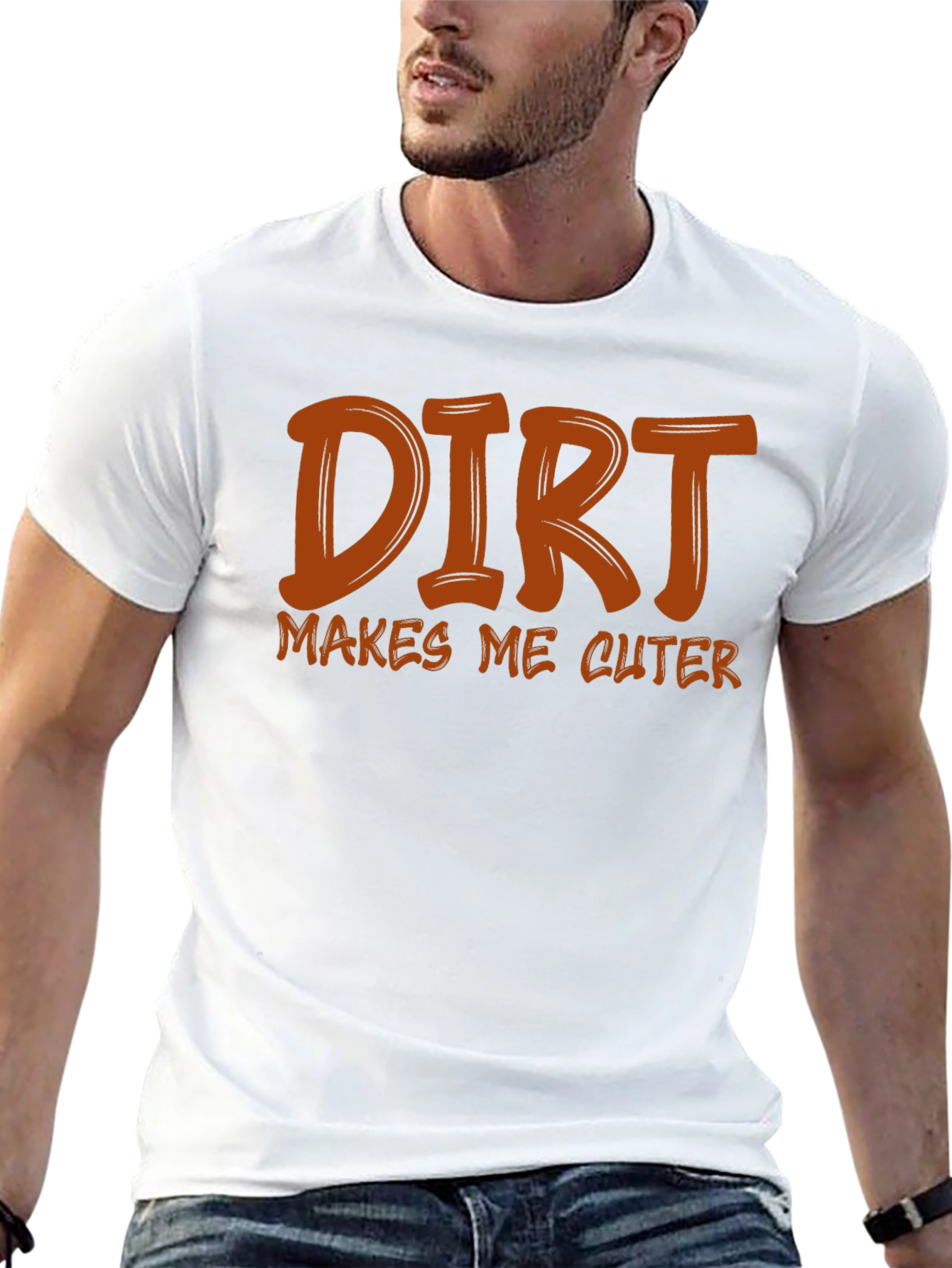 Dirt Makes Me Cuter Black Graphic Tee
