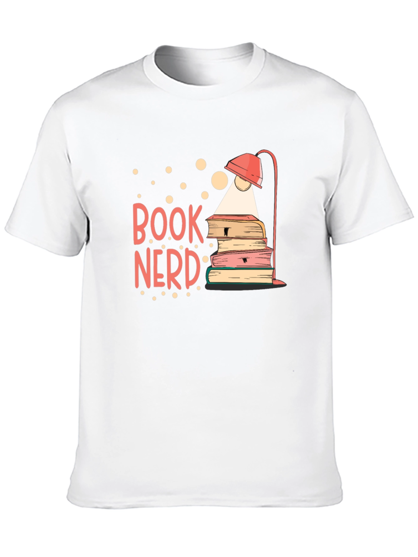 Book Nerd T-Shirt - Reading Lamp and Books