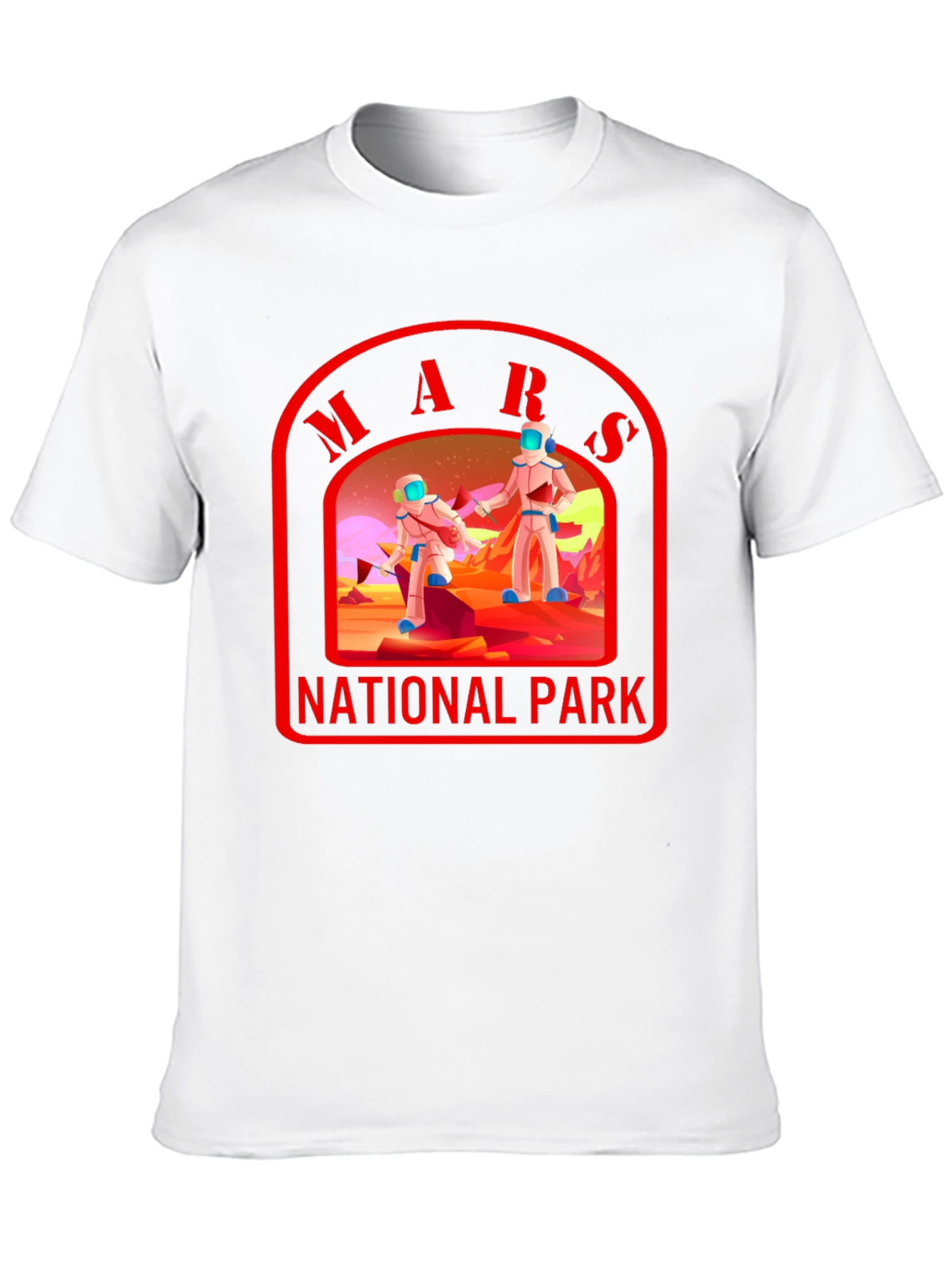 Mars National Park T-Shirt Space Graphic Tee