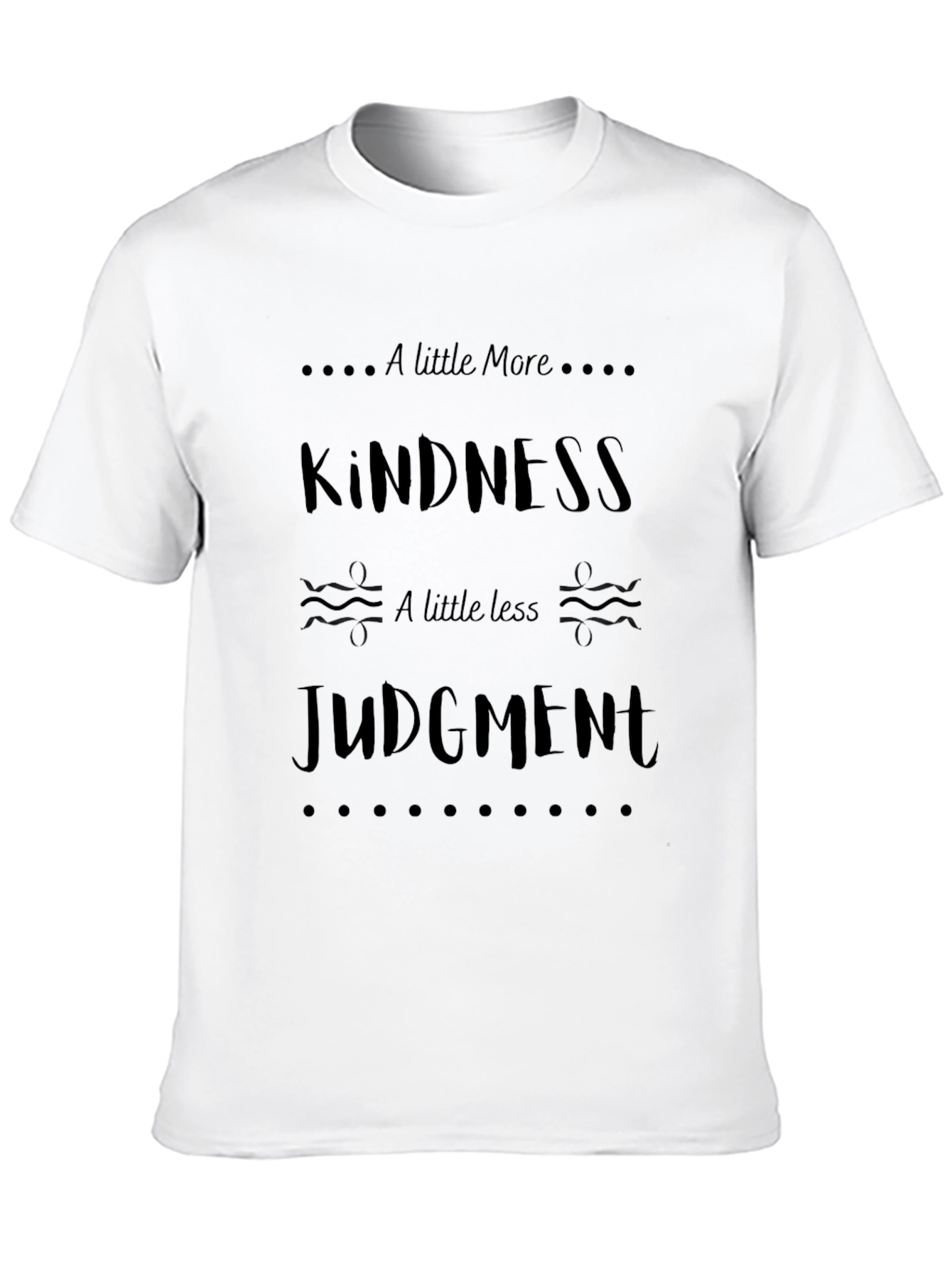Kindness Judgement Graphic Tee - Black
