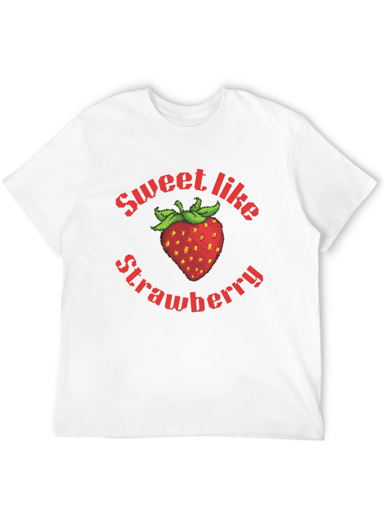 Sweet Strawberry Graphic T-Shirt - Unique Fruit Design