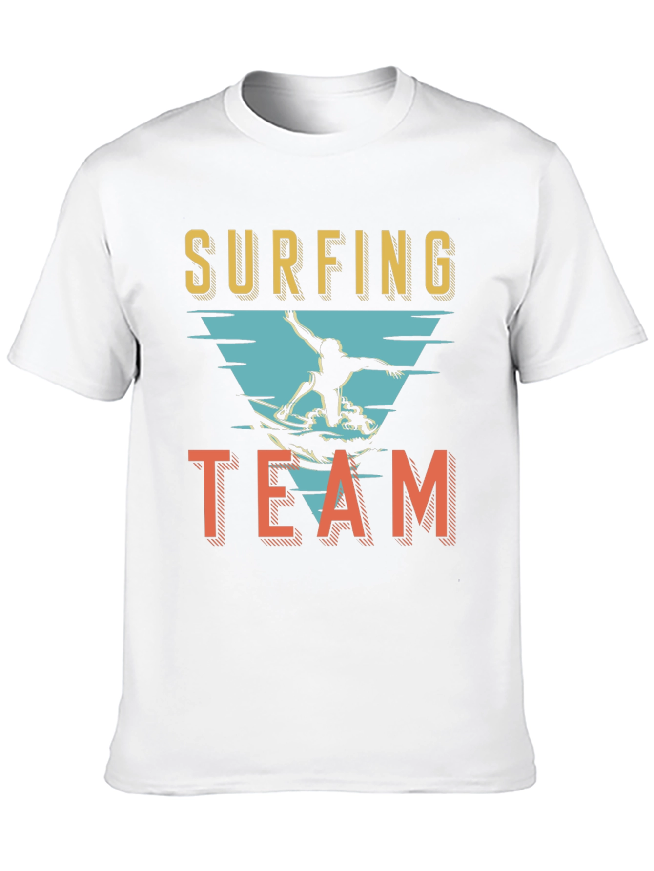 Surfing Team Graphic T-Shirt - Black