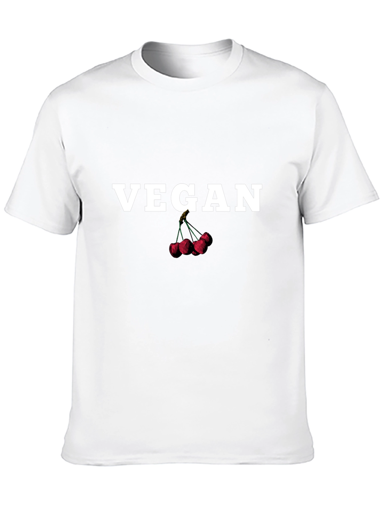 Vegan Cherry Graphic T-Shirt
