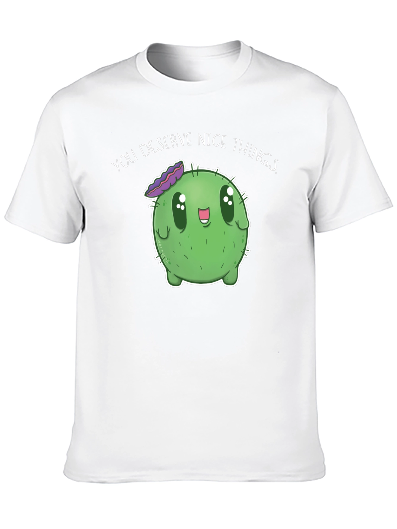 Cute Cactus Tee - You Deserve Nice Things