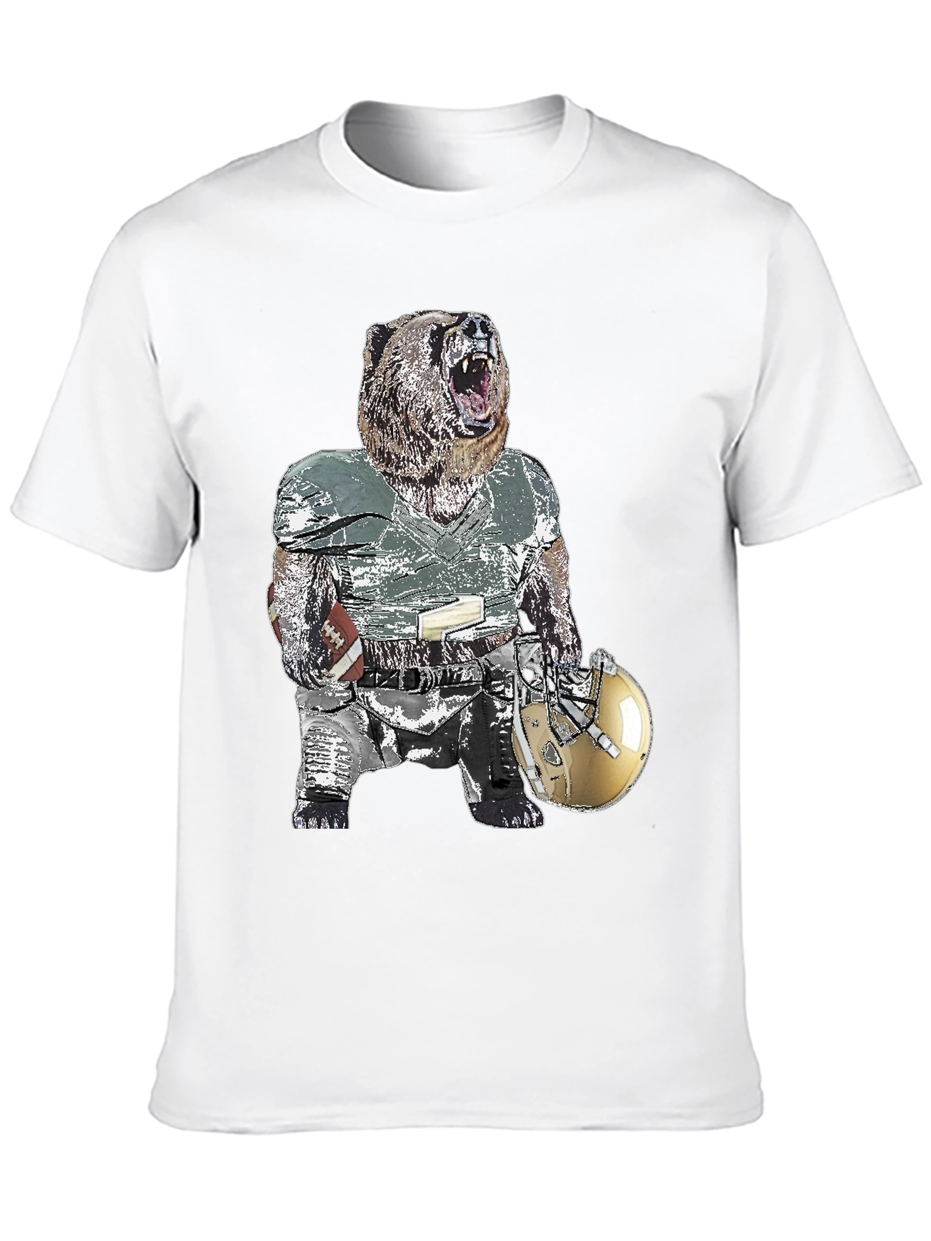 Bear Football Player T-Shirt