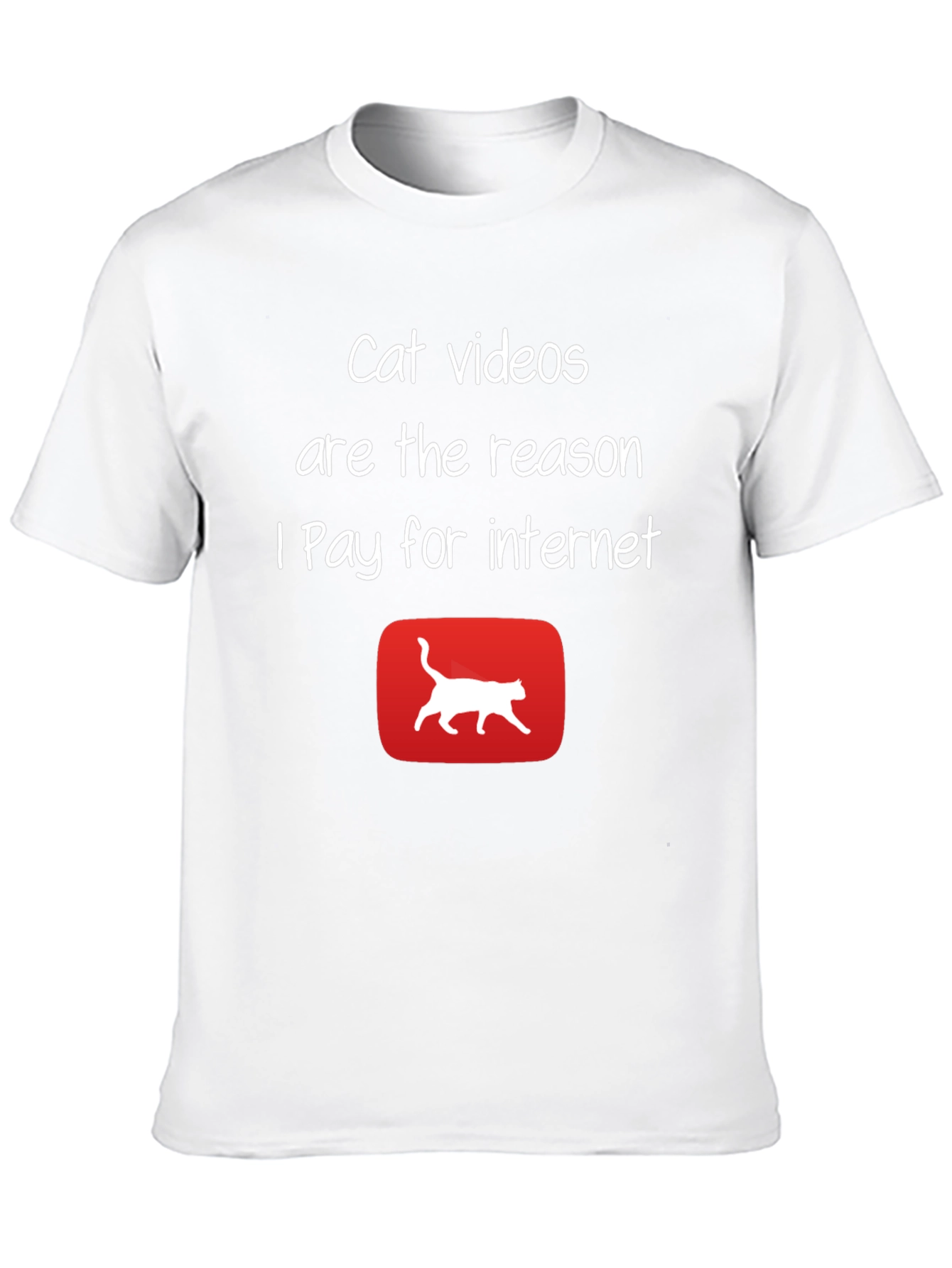 Cat Videos Internet T-Shirt - Funny Graphic Tee
