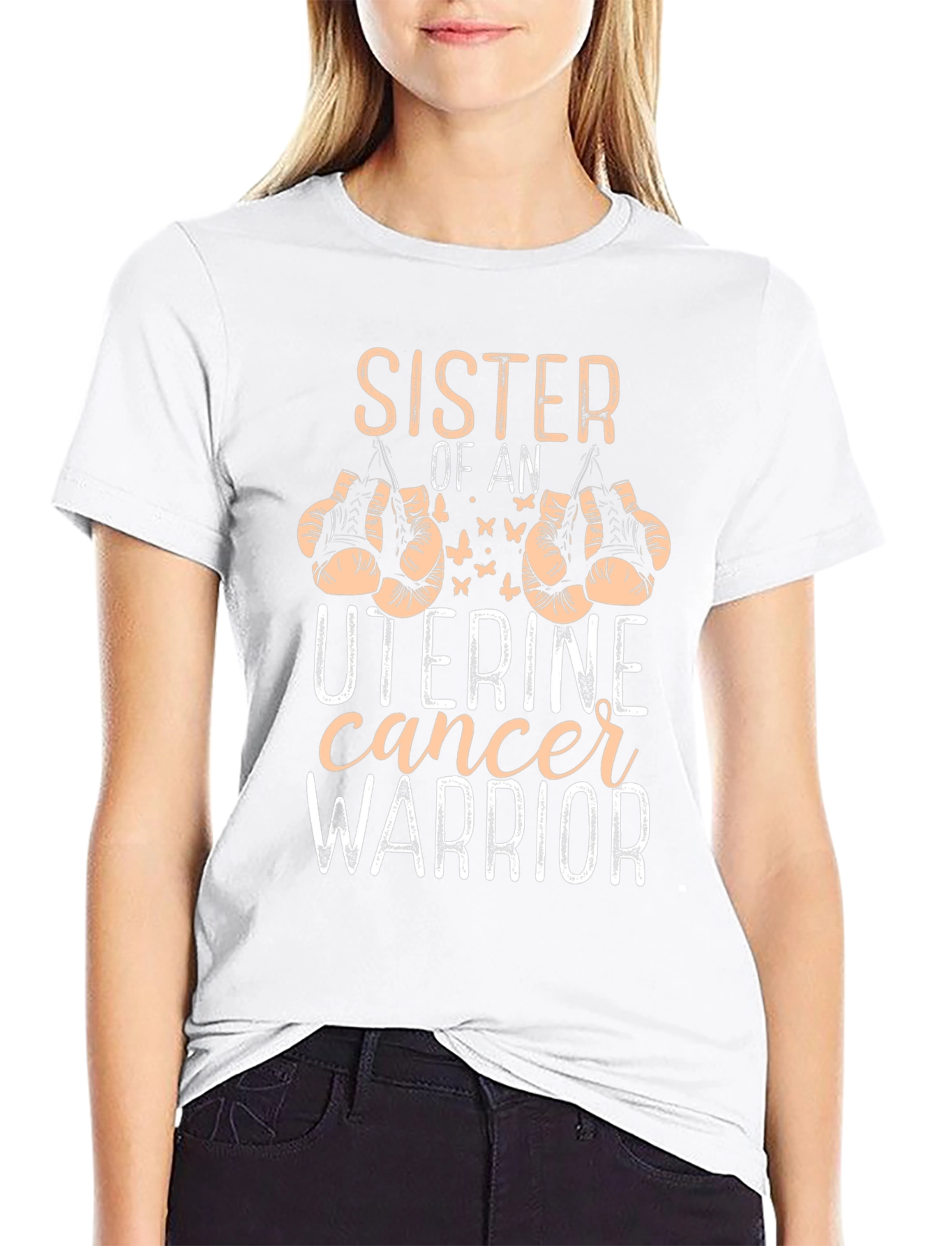 Uterine Cancer Warrior Sister T-Shirt