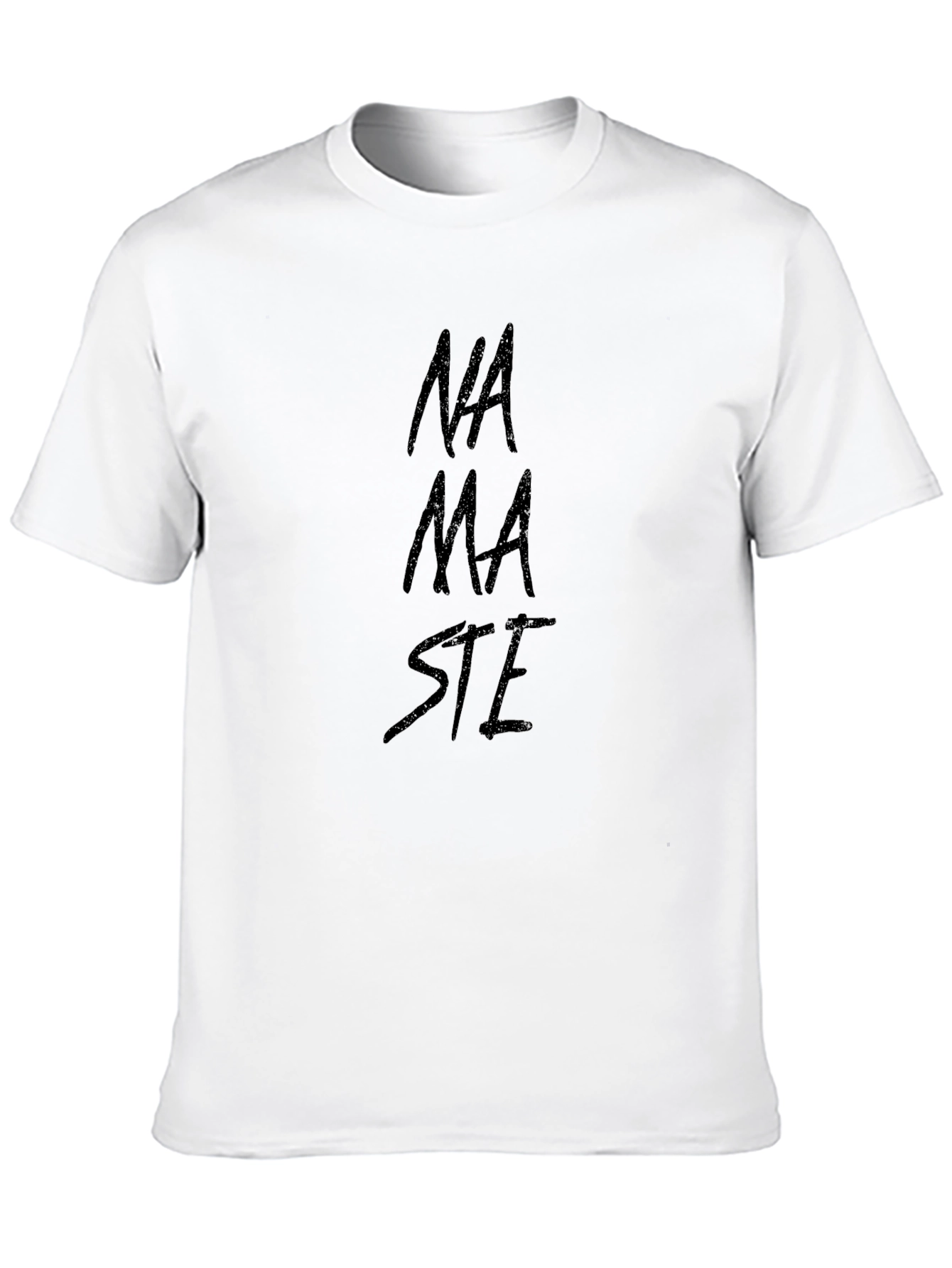 Namaste Graphic Tee - Casual Black T-Shirt