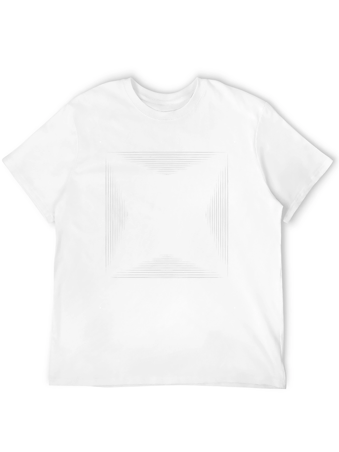 Abstract Lines Graphic Tee - Modern Black T-Shirt