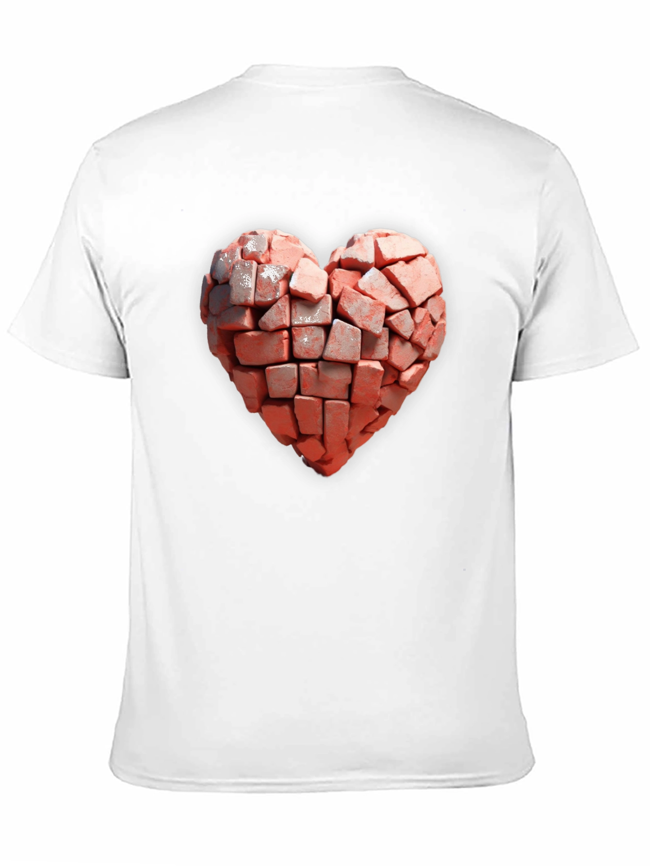 Brick Heart T-Shirt - Unique Graphic Tee