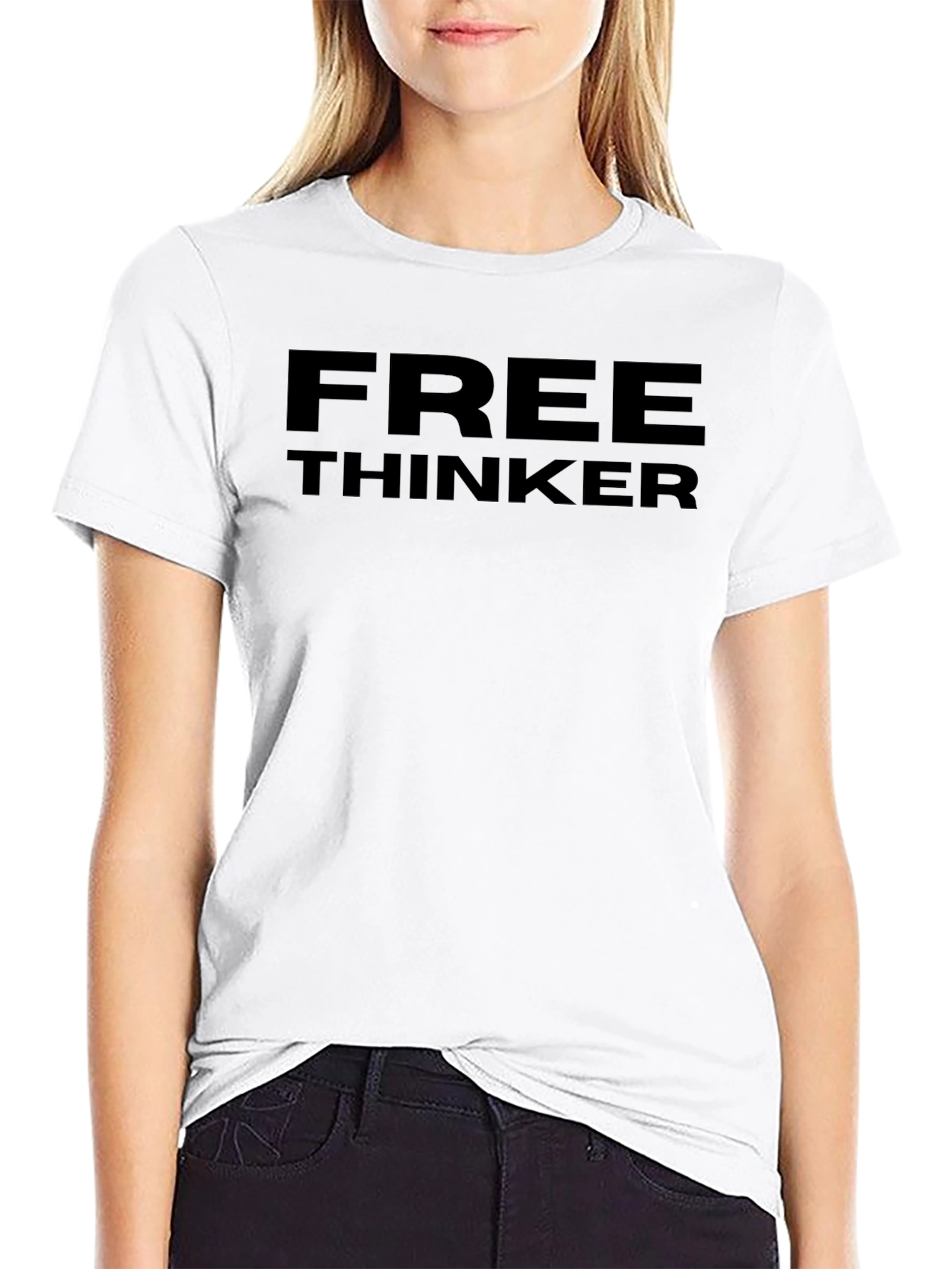 Free Thinker Graphic Tee - Black