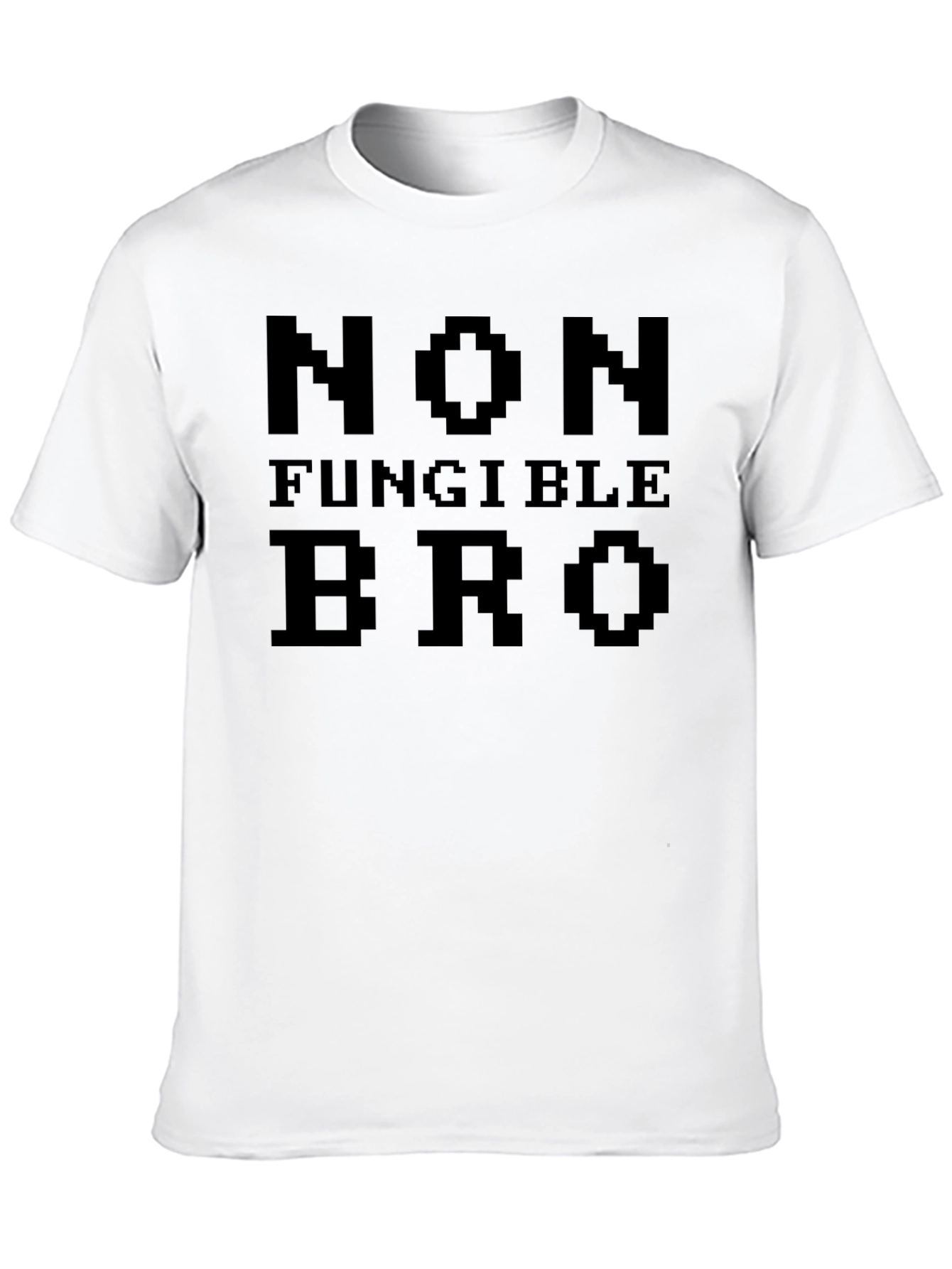 Non Fungible Bro Pixel Art Black T-Shirt