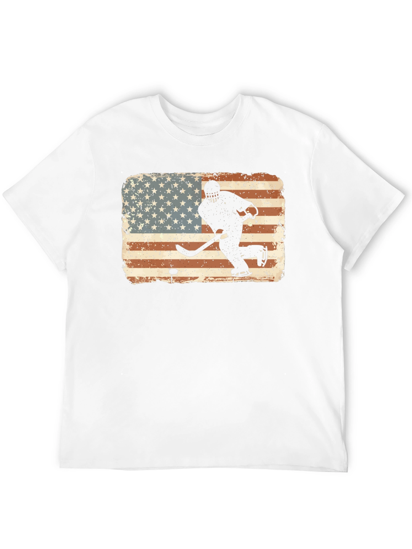 Hockey USA Flag Graphic T-Shirt