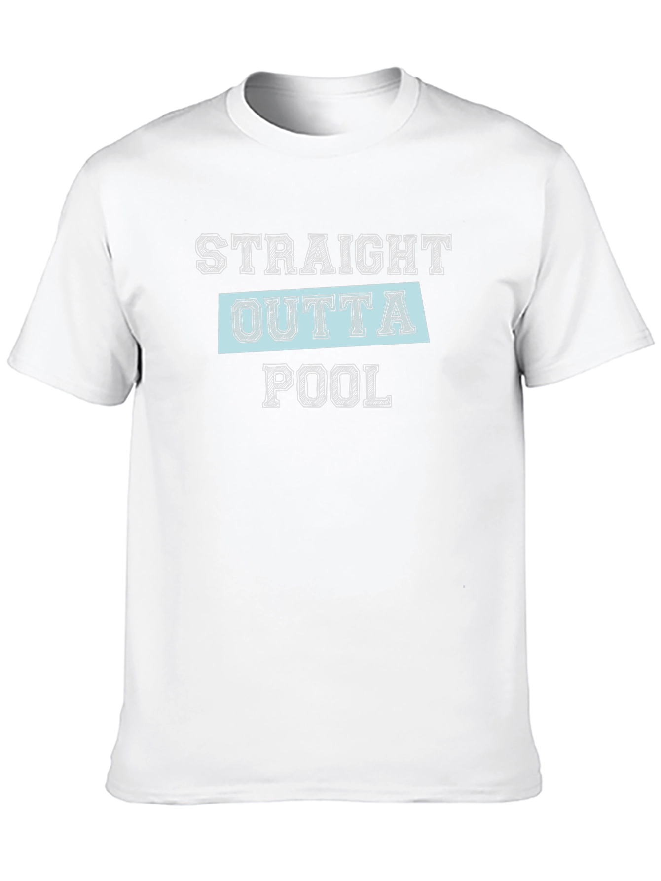 Straight Outta Pool Black Graphic Tee