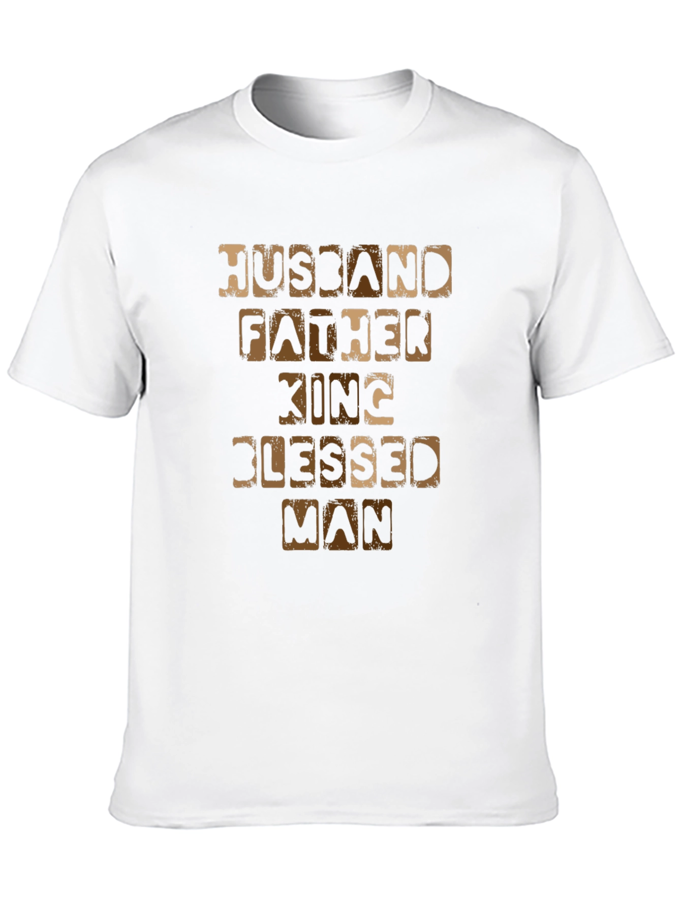 Husband Father King Blessed Man T-Shirt