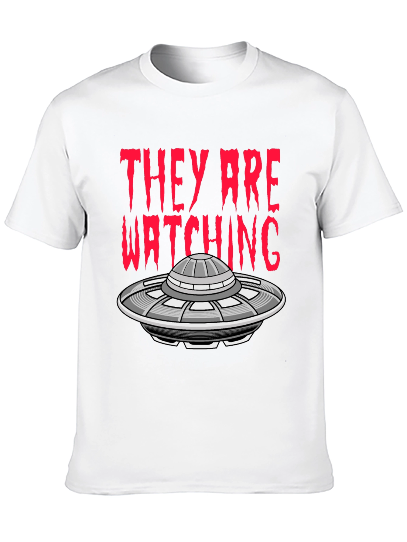 UFO Invasion T-Shirt - They Are Watching Alien Tee
