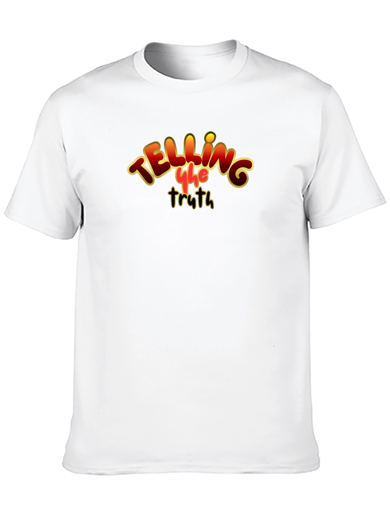 Telling the Truth Graphic Tee - Black Cotton T-Shirt