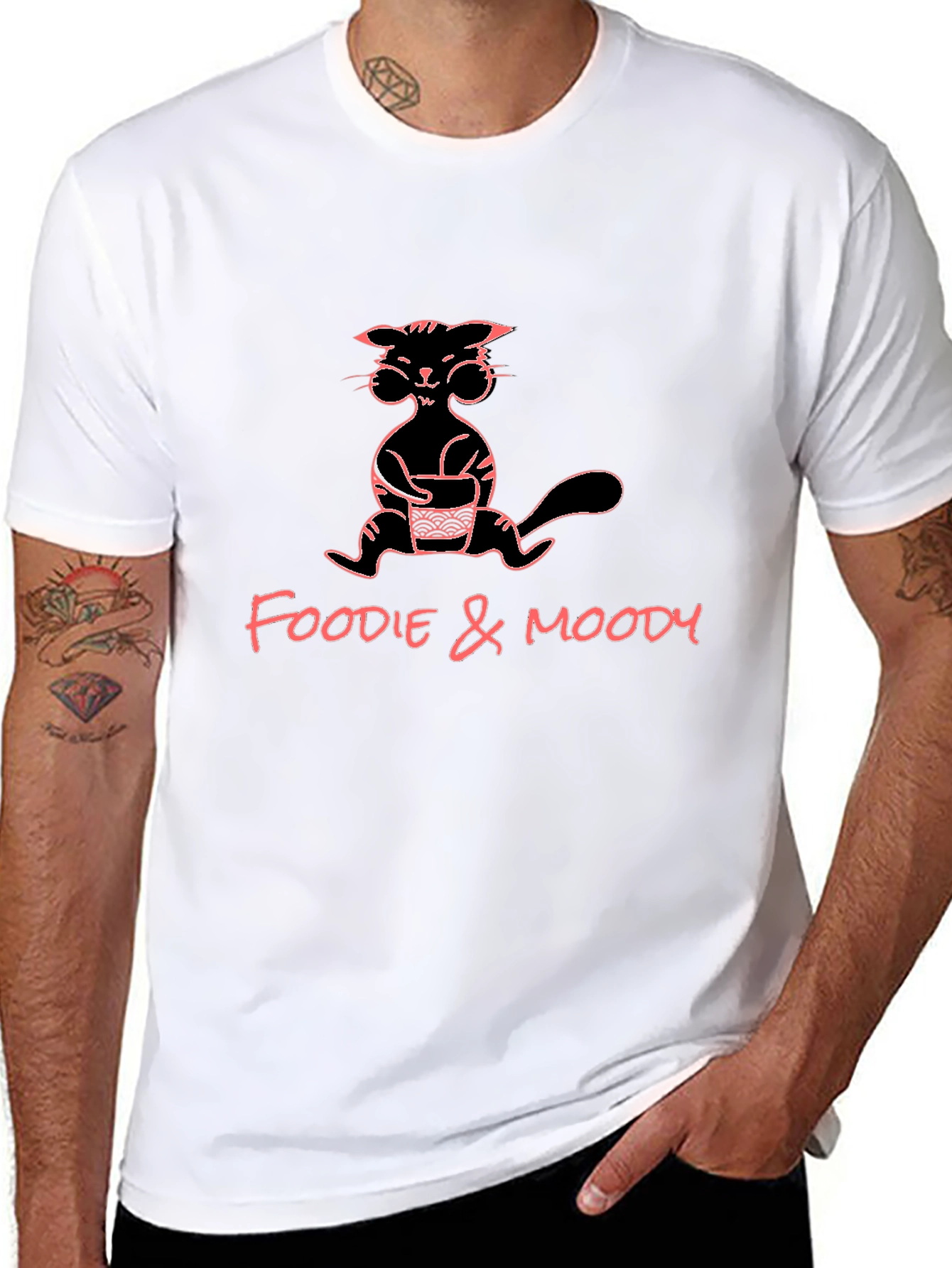 Foodie & Moody Graphic Tee - Black