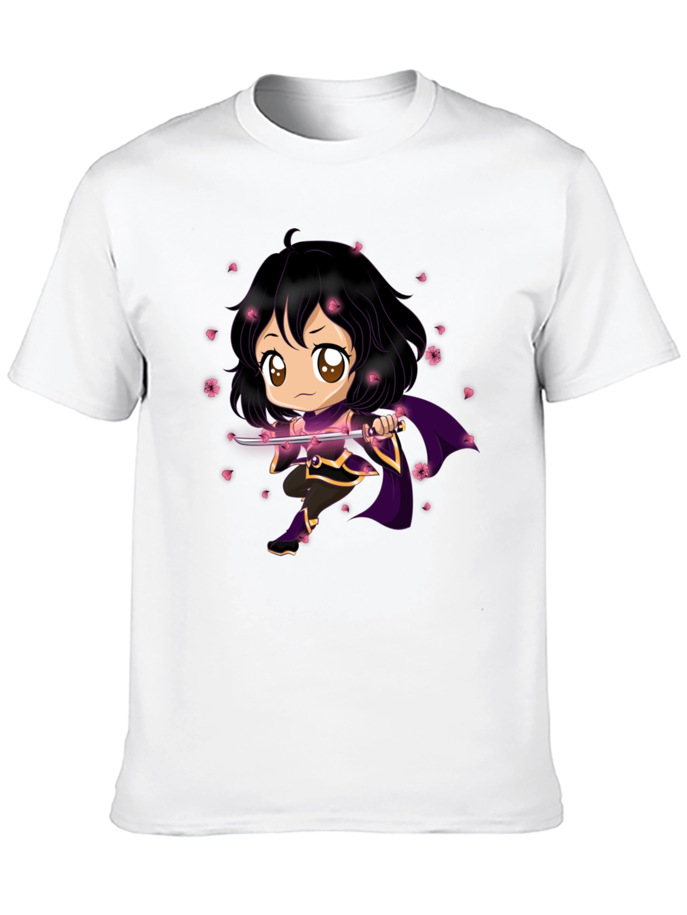 Anime Warrior Black T-Shirt
