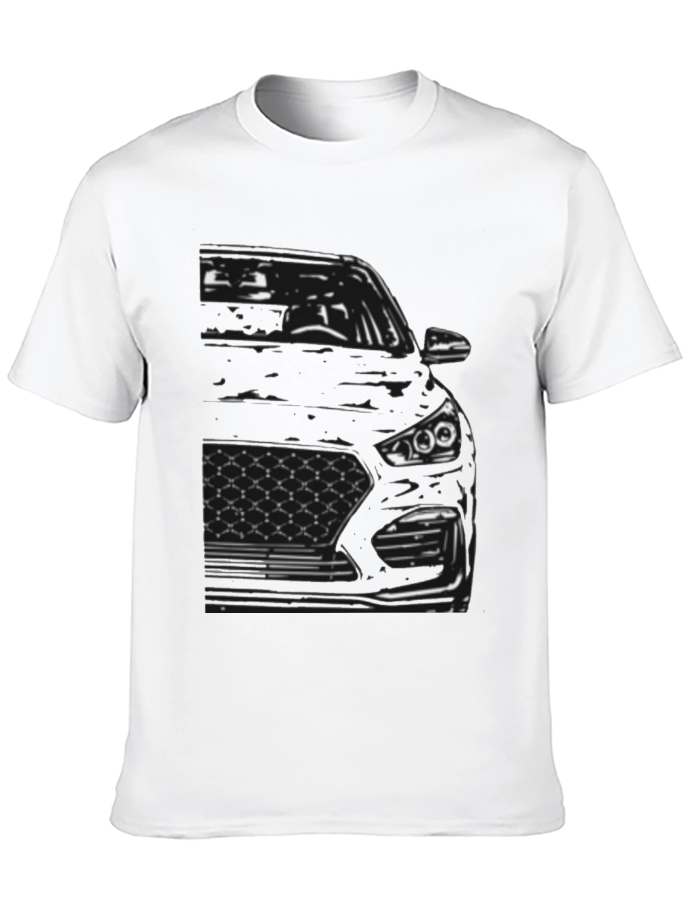Car Outline Graphic Tee - Cool Automotive Design