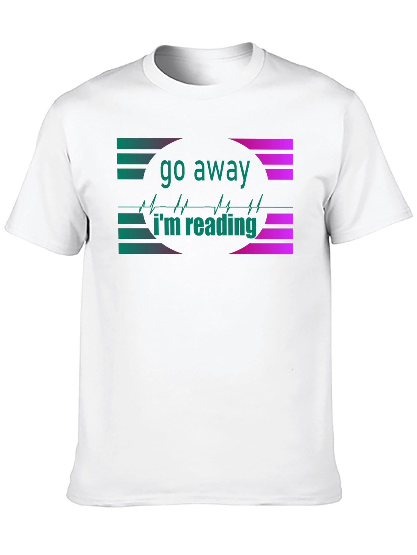 Go Away Im Reading Black T-Shirt