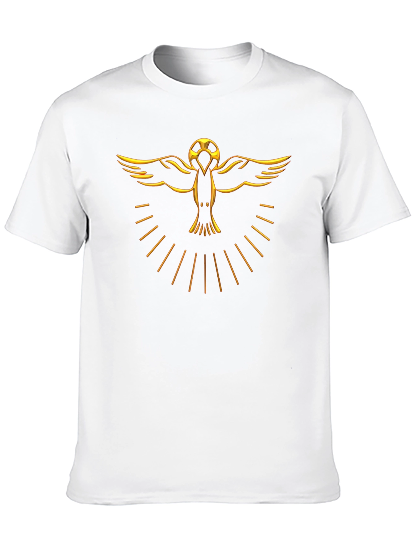 Golden Bird Graphic Black T-Shirt