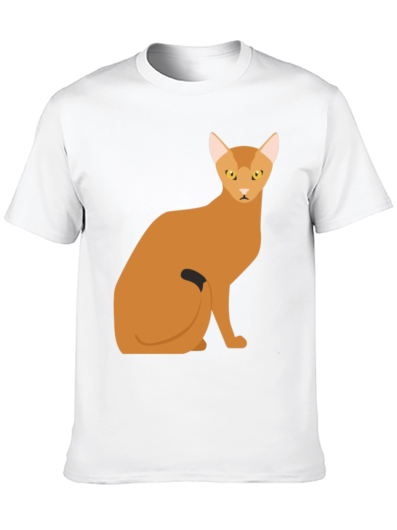 Abyssinian Cat Graphic Tee - Soft Cotton Comfort